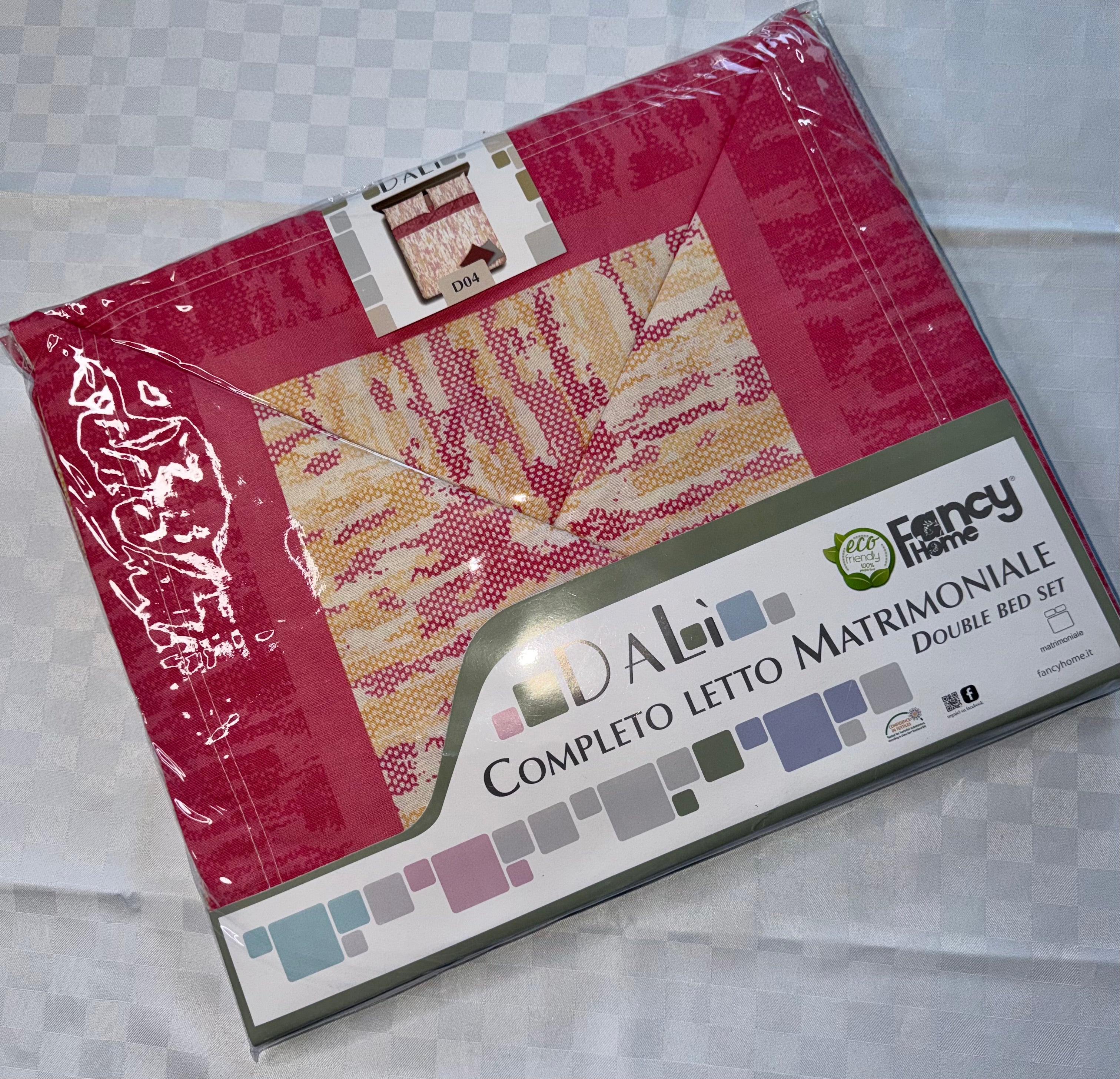 COMPLETO LENZUOLA PER LETTO MATRIMONIALE Polycotton contiene Lenzuolo sopra, Lenzuolo sotto con angoli e Due Federe