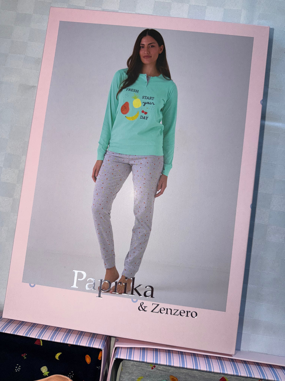 PIGIAMA DONNA IN COTONE Manica lunga e Pantalone lungo