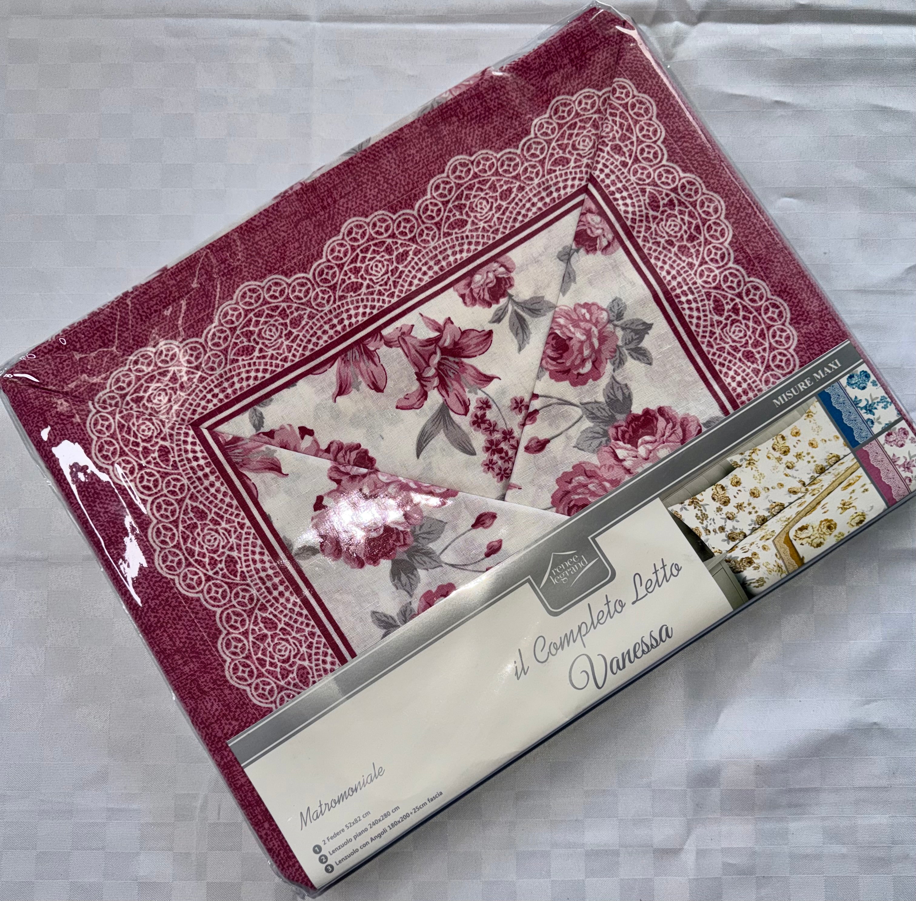 COMPLETO LENZUOLA PER LETTO MATRIMONIALE Polycotton contiene Lenzuolo sopra, Lenzuolo sotto con angoli e Due Federe