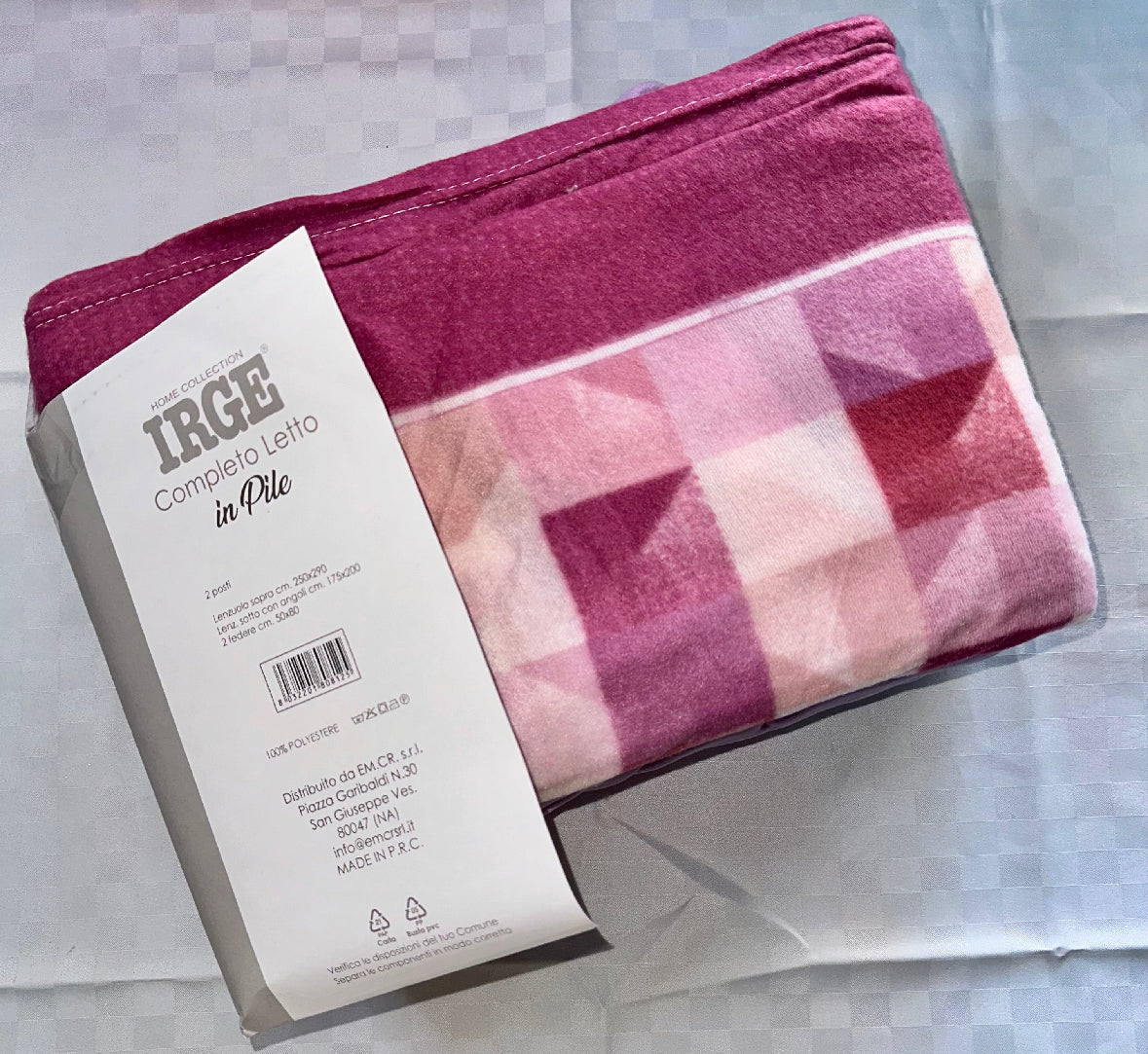 COMPLETO LENZUOLA PER LETTO SINGOLO IN MORBIDO PILE INVERNALE Lenzuolo sopra,Lenzuolo sotto con angoli e Federa