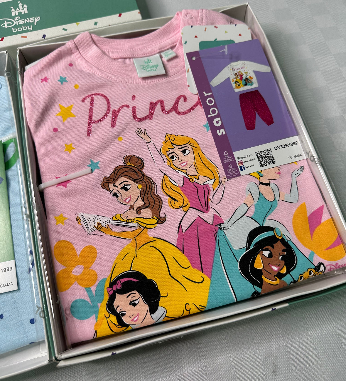 PIGIAMA NEONATO/A IN COTONE 100% Manica lunga e Pantalone lungo