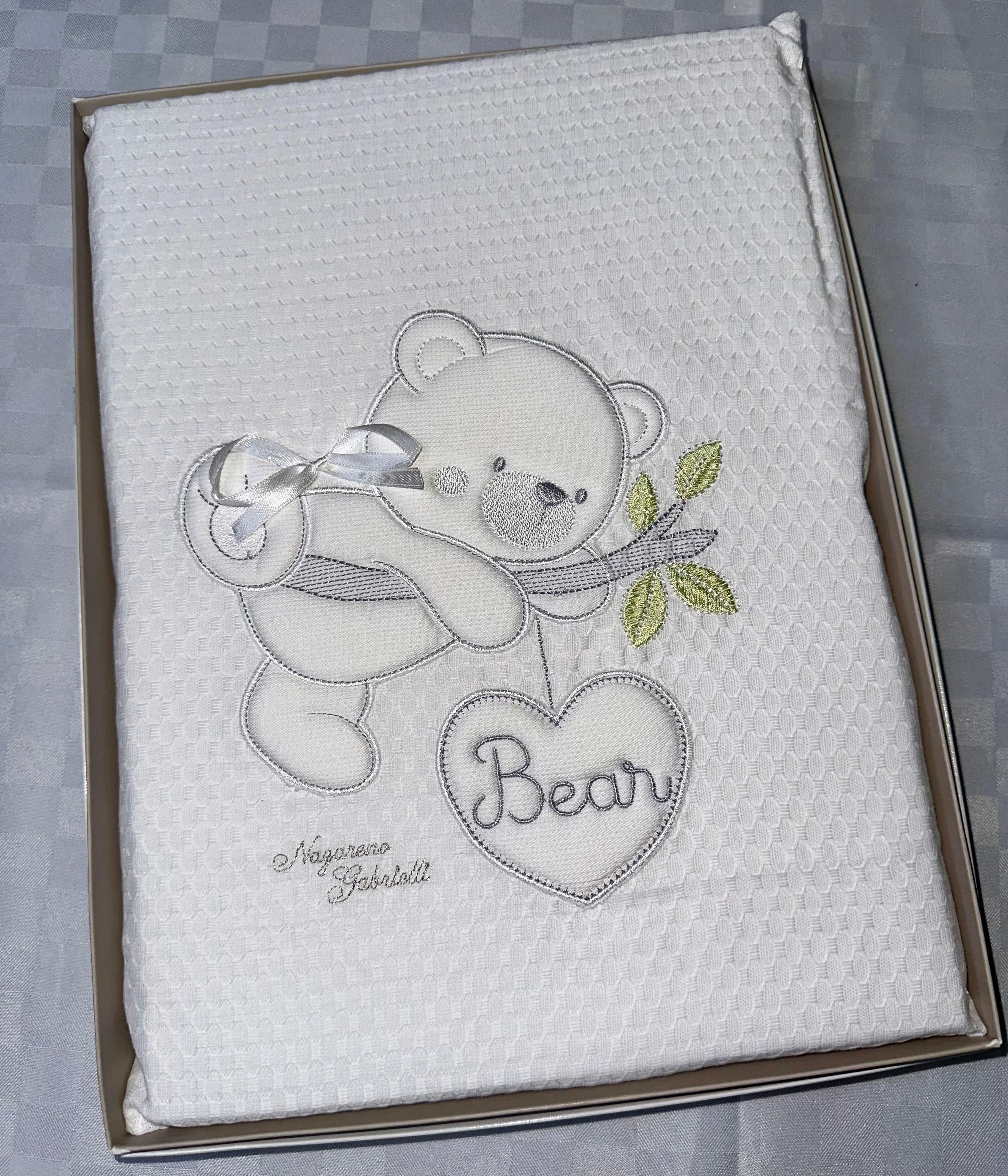 COPERTINA NEONATO IN COTONE 100% PER CULLA 115x150cm