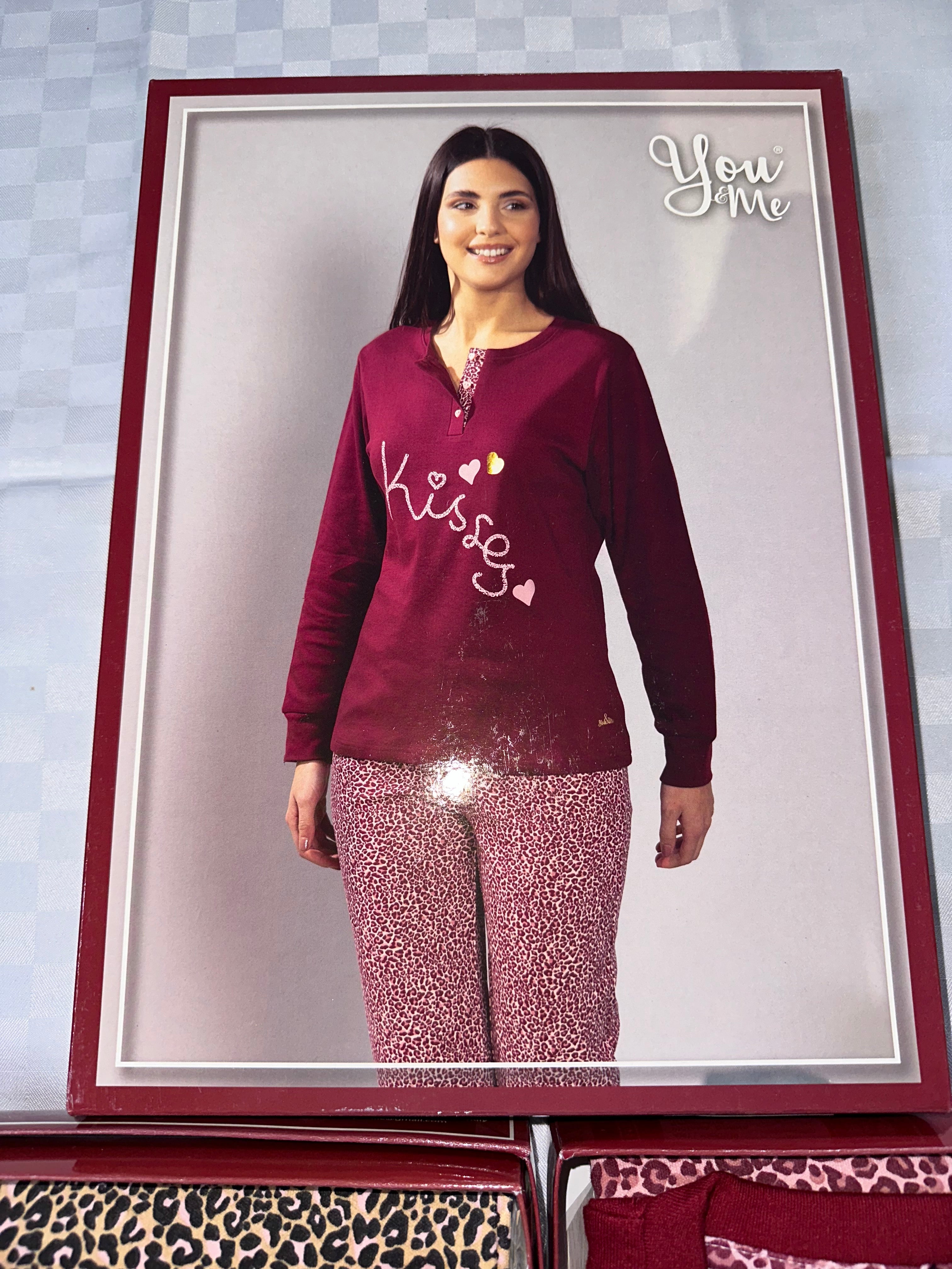 PIGIAMA DONNA CALIBRATO IN COTONE CALDO dalla 2XL alla 4XL