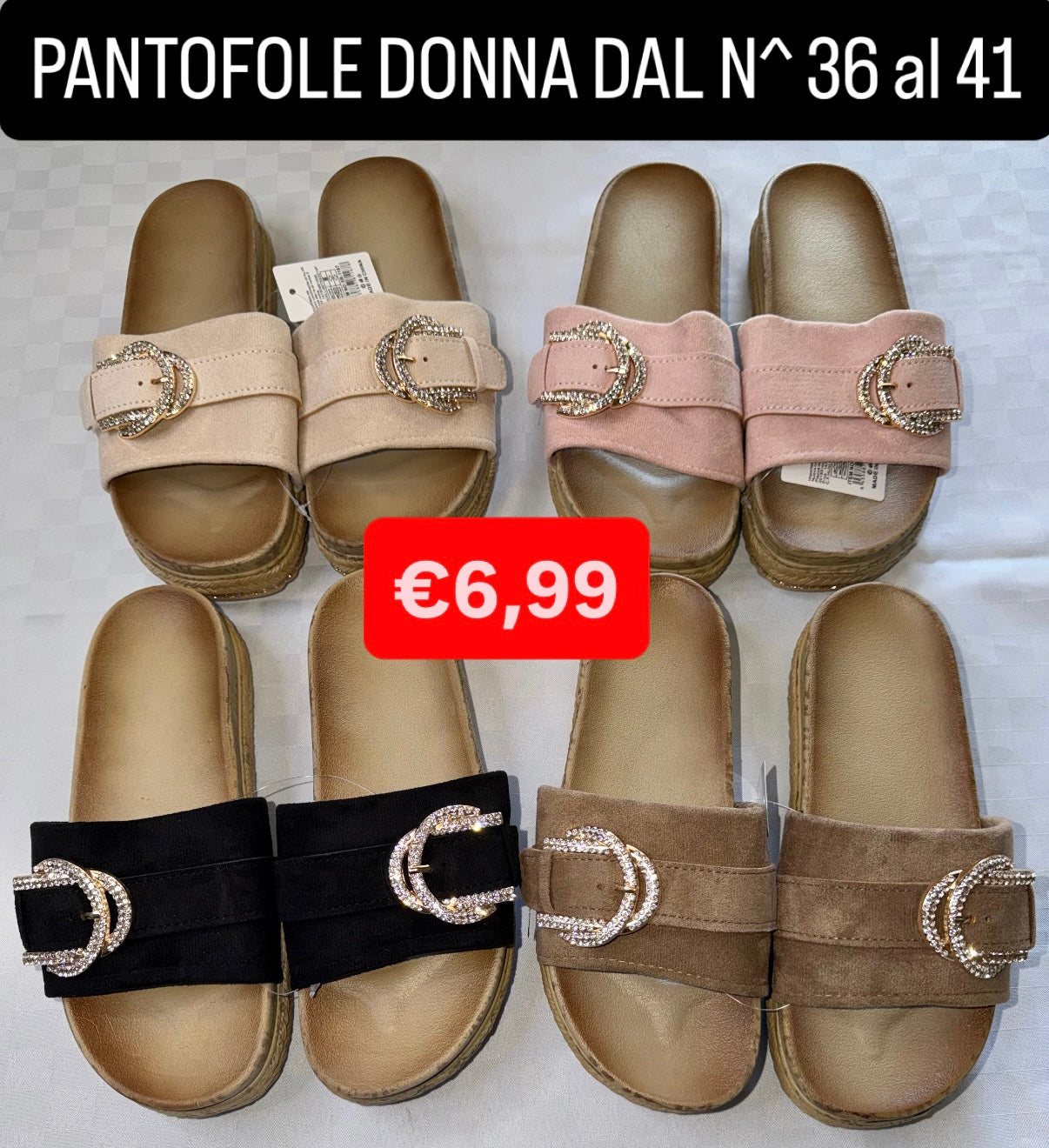 PANTOFOLE DONNA dal Numero 36 al 41