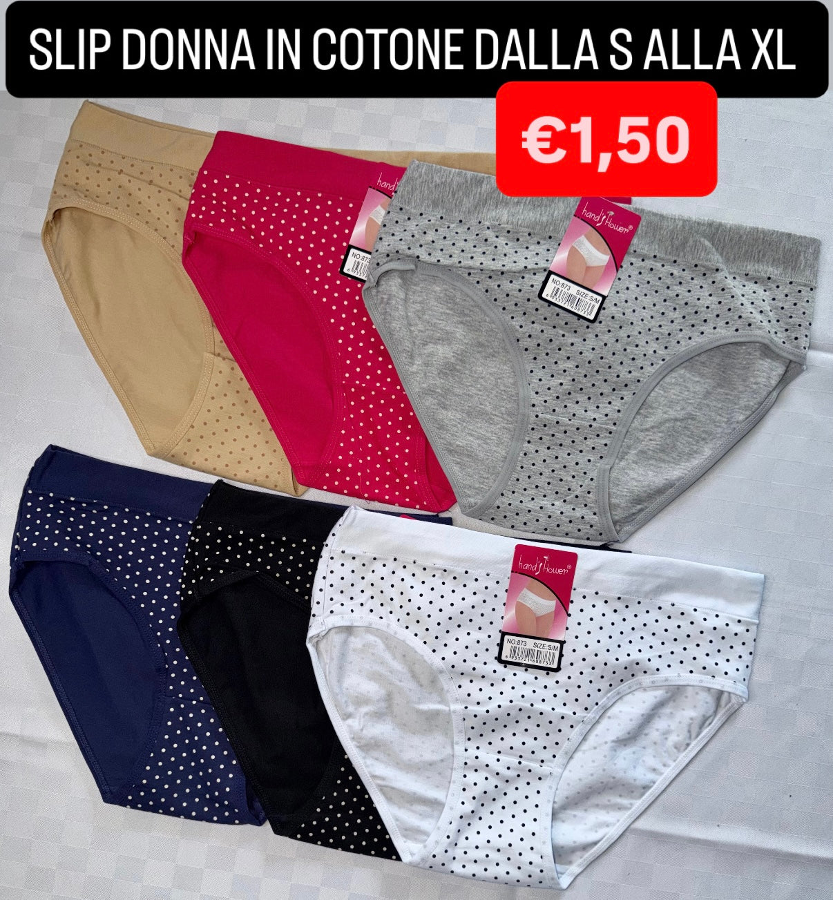 SLIP DONNA in cotone (COLORE CASUALE)