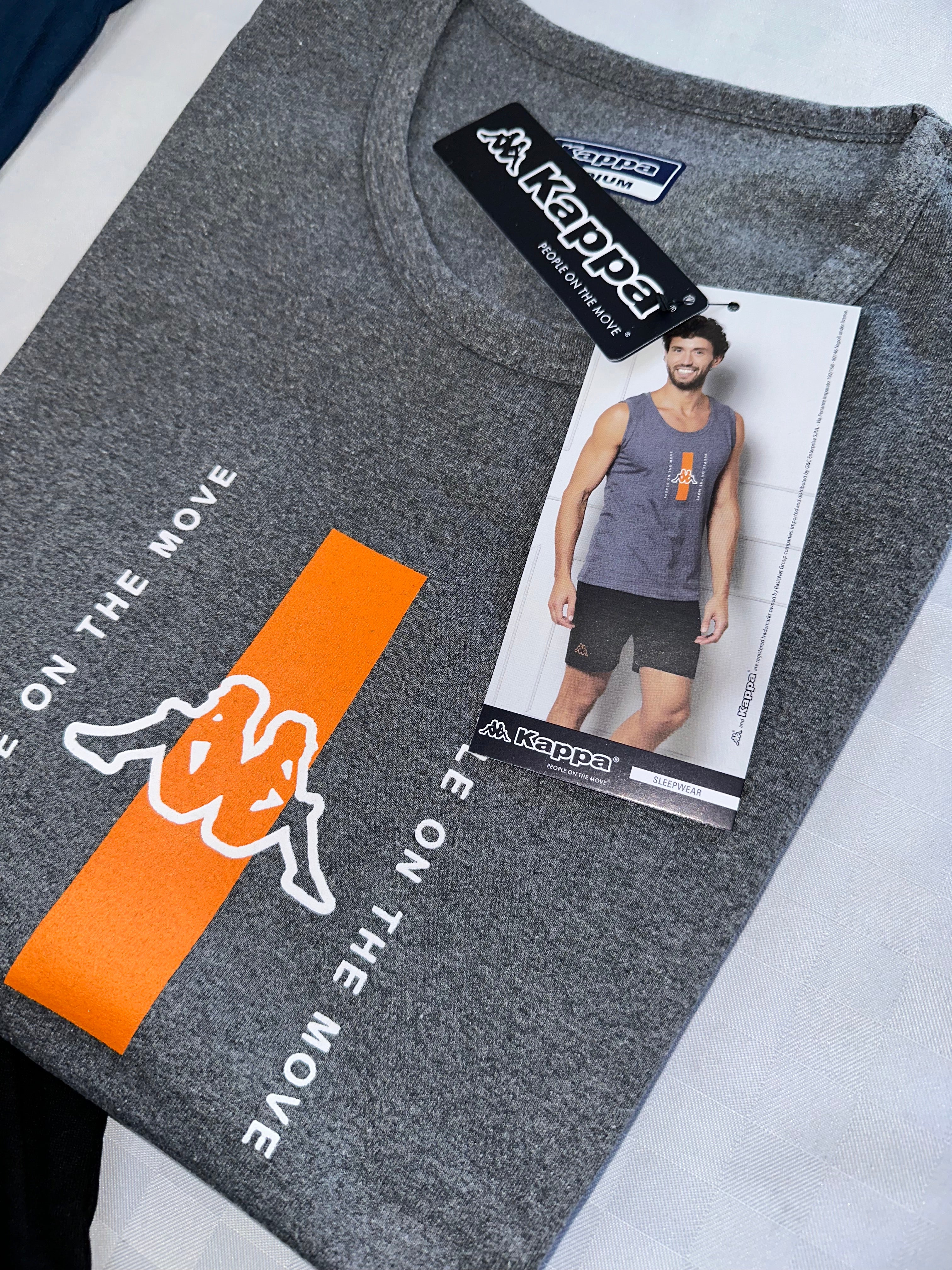COMPLETO UOMO KAPPA CANOTTA E PANTALONCINO IN COTONE