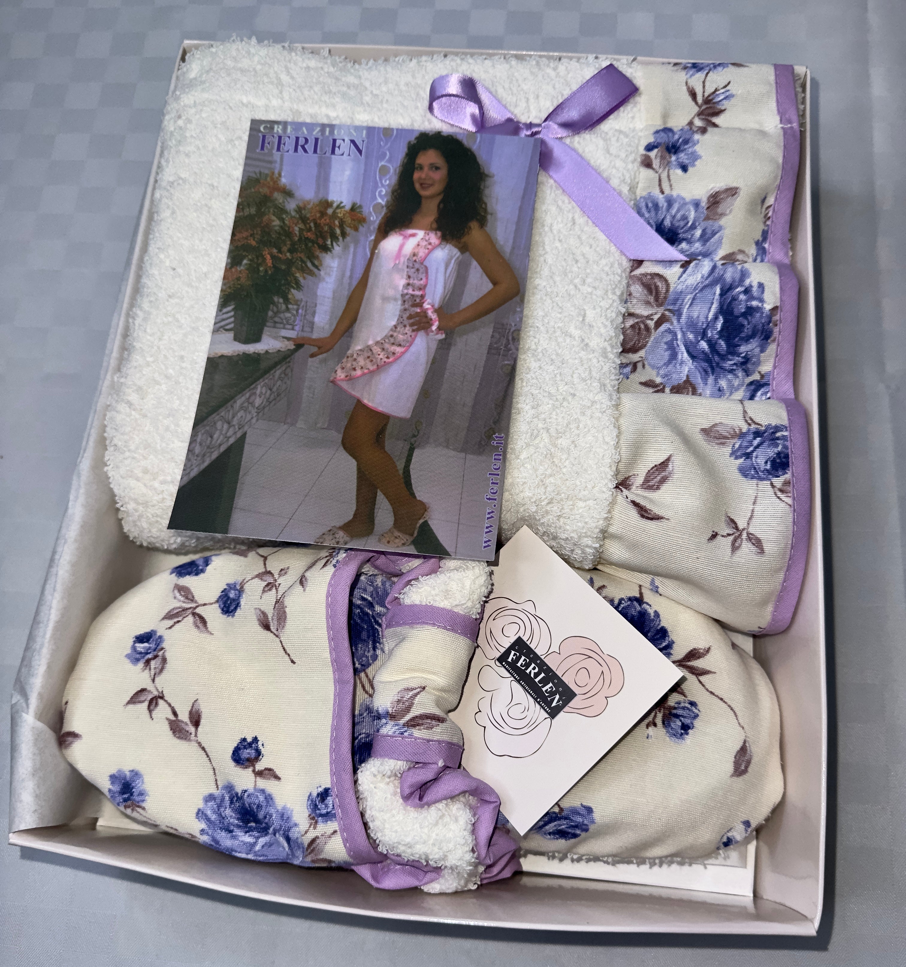 SET PAREO BAGNO 3 PEZZI IN SPUGNA Pareo Bagno, Fascia per Capelli e CIABBATINE