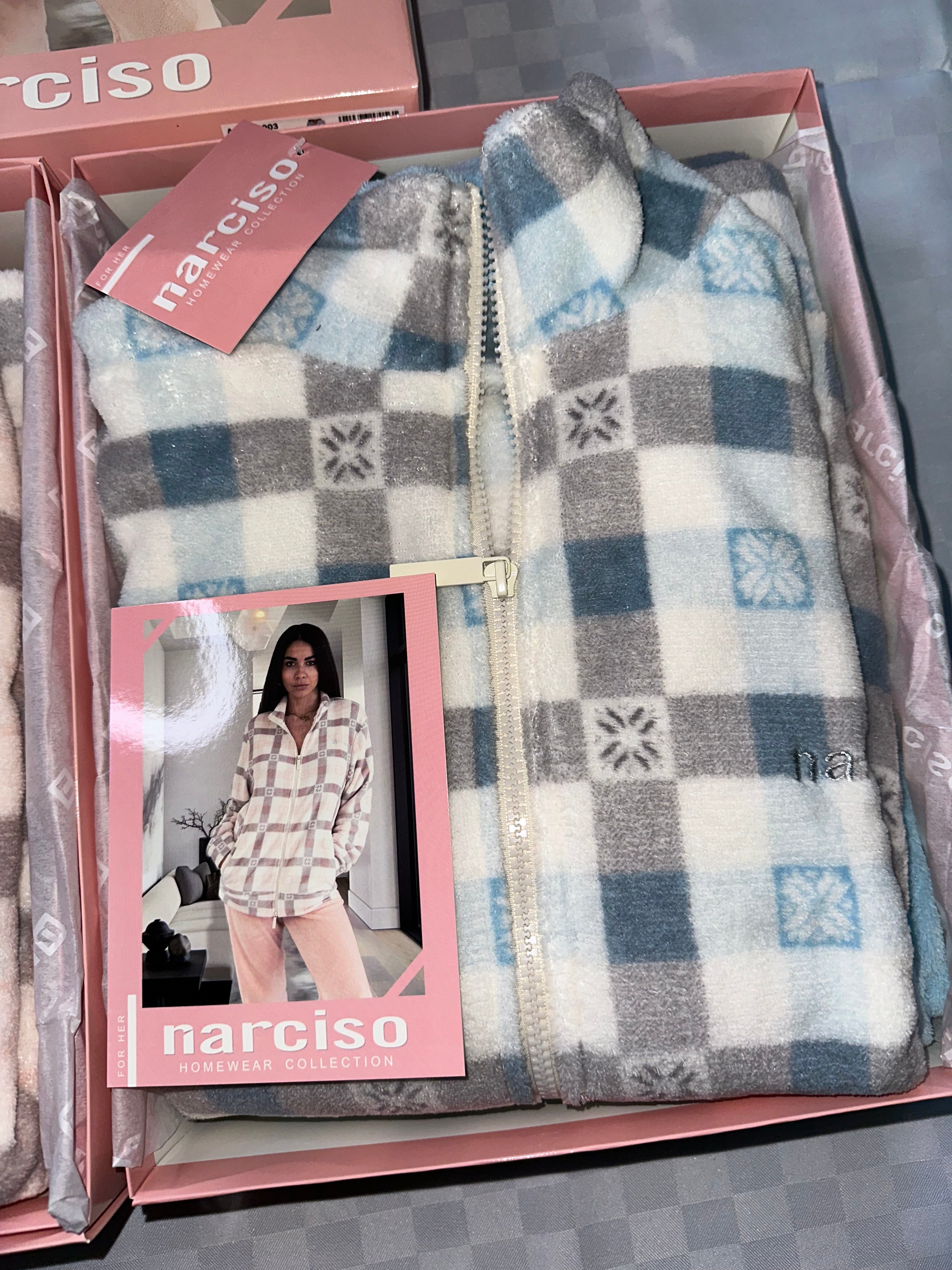 PIGIAMA DONNA IN MORBIDO PILE CON CERNIERA Manica lunga e Pantalone lungo