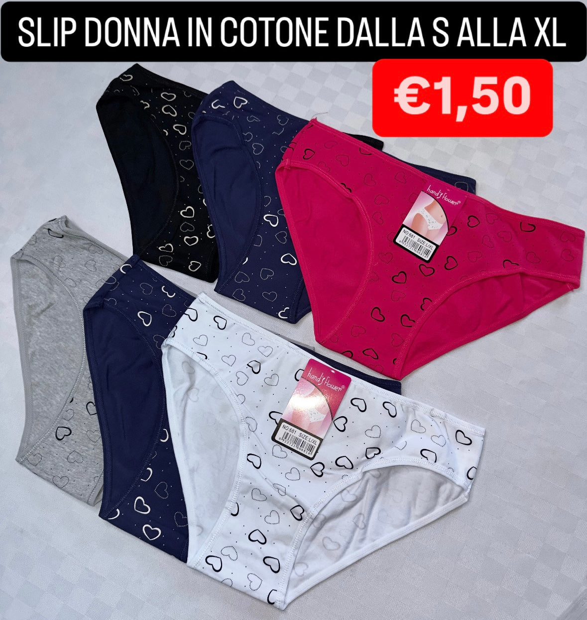 SLIP DONNA IN COTONE