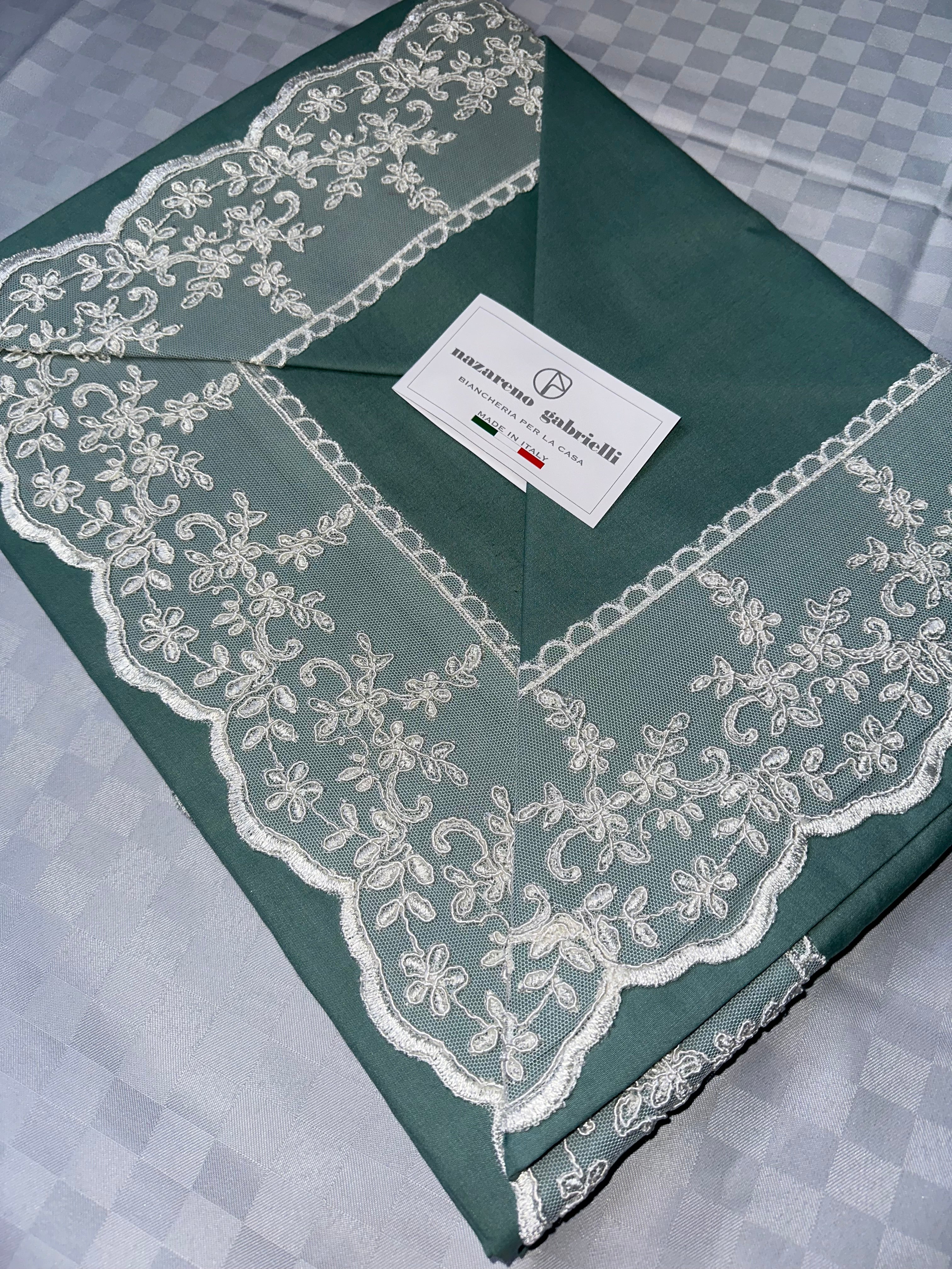 COMPLETO LENZUOLA MATRIMONIALE IN 100% PURO COTONE CON PIZZO MACRAME (Lenzuolo sopra,Lenzuolo sotto con angoli e due federe)