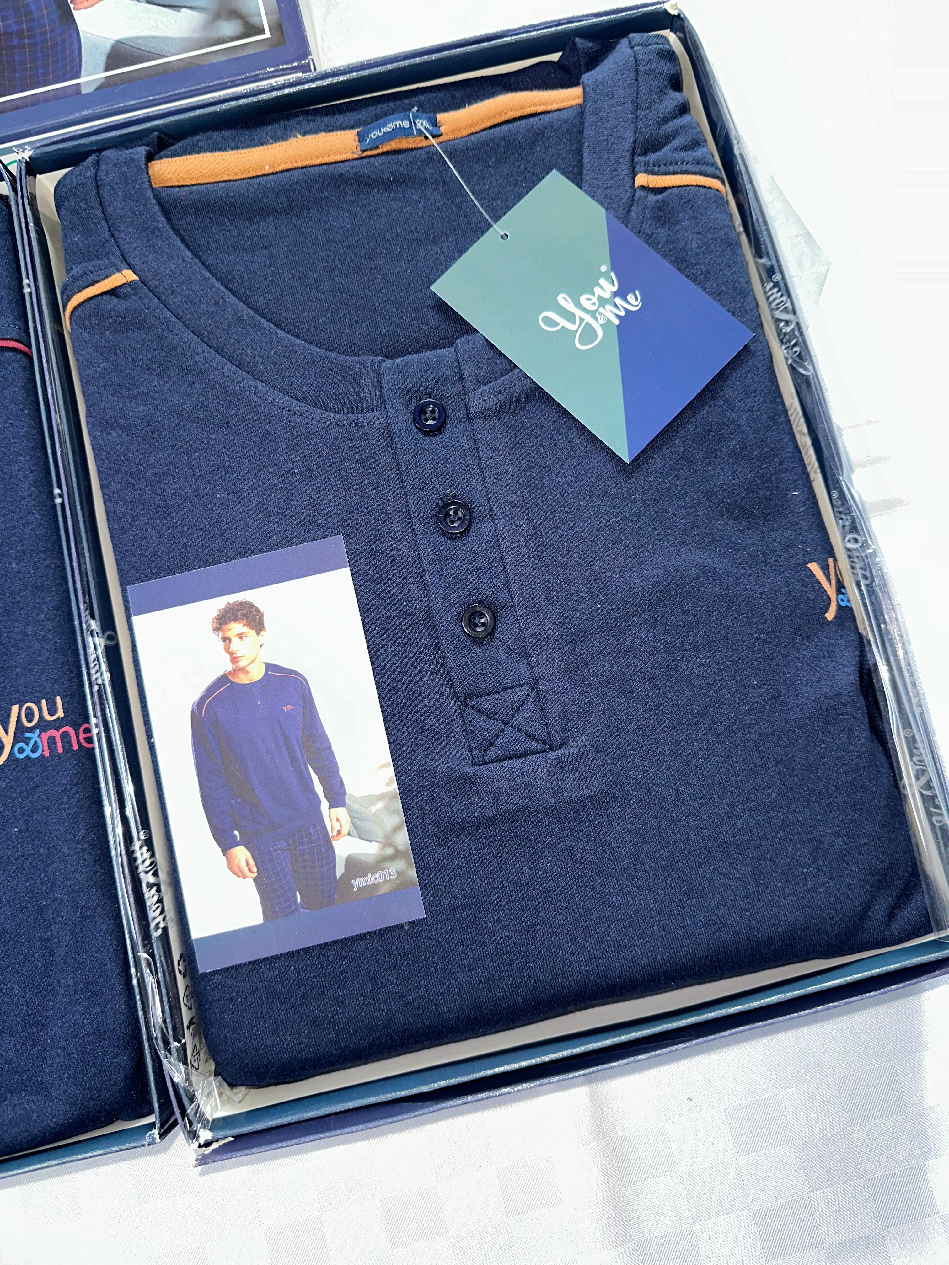 PIGIAMA UOMO CALIBRATO IN COTONE CALDO dalla 2XL alla 4XL
