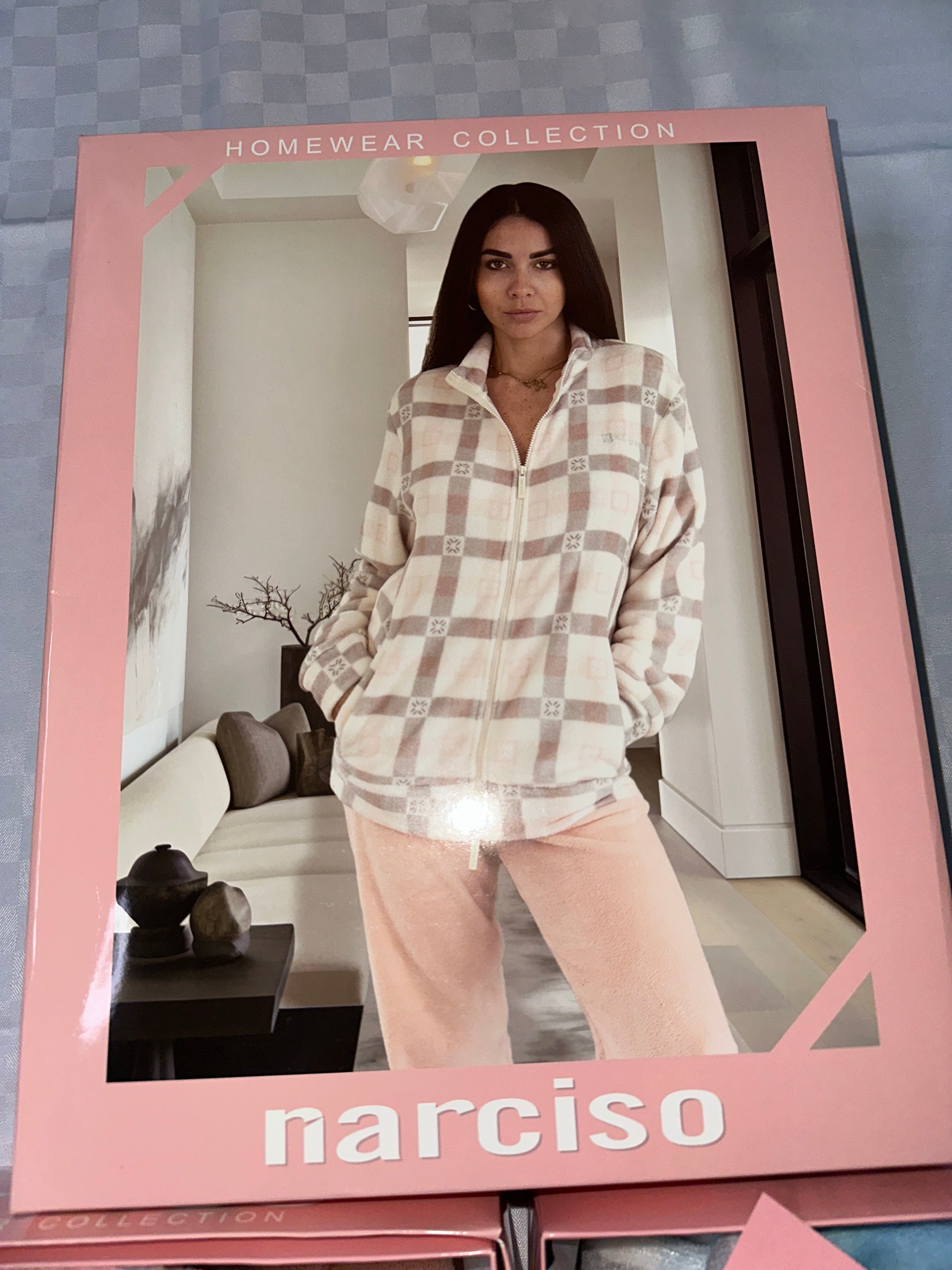 PIGIAMA DONNA IN MORBIDO PILE CON CERNIERA Manica lunga e Pantalone lungo