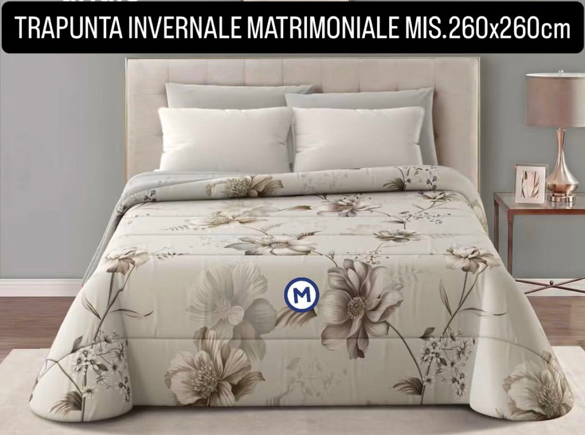 TRAPUNTA INVERNALE MATRIMONIALE misura 260x270cm