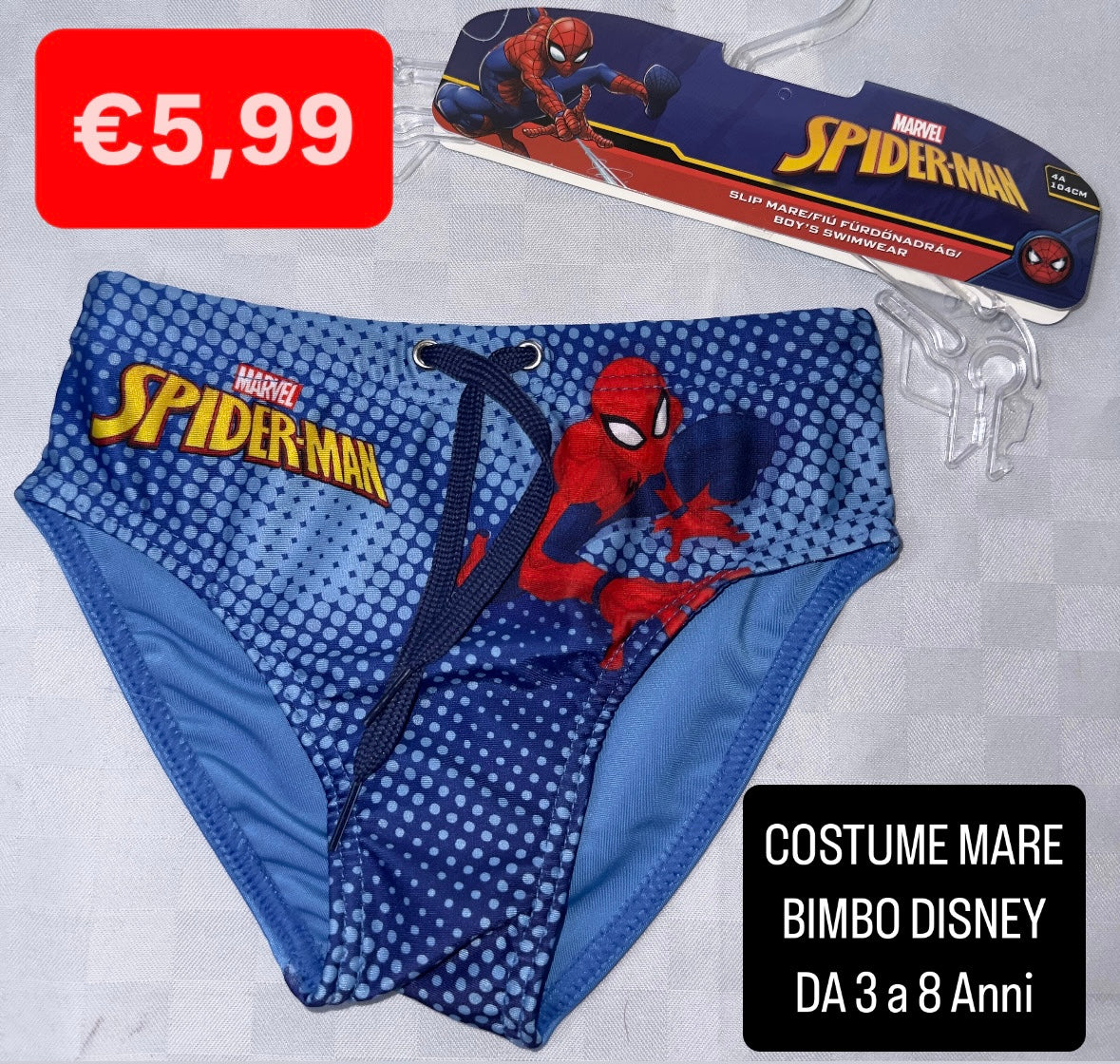 COSTUME MARE BIMBO (3 a 8 anni)