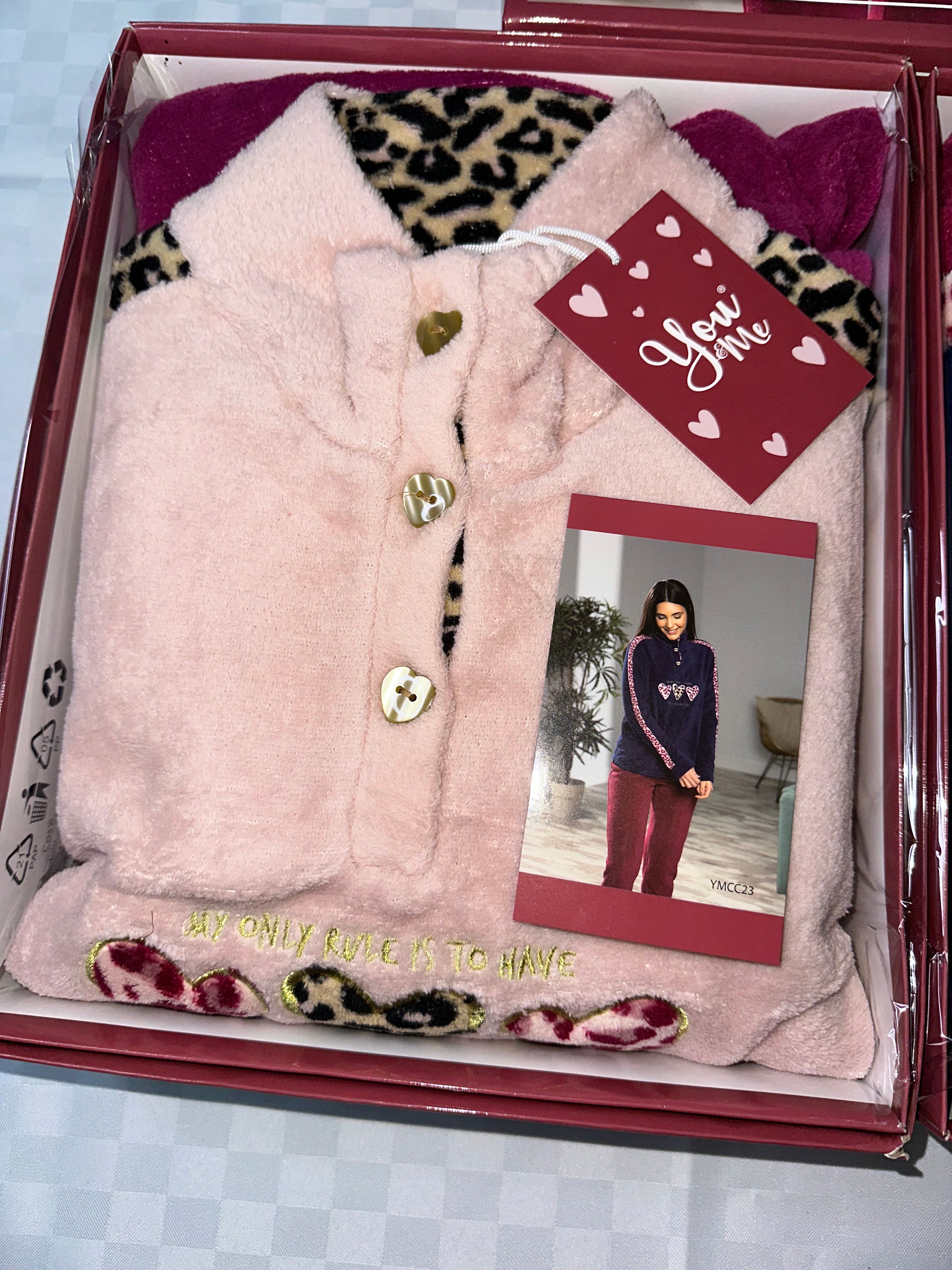 PIGIAMA DONNA CALIBRATO IN MORBIDO PILE dalla 2XL alla 4XL