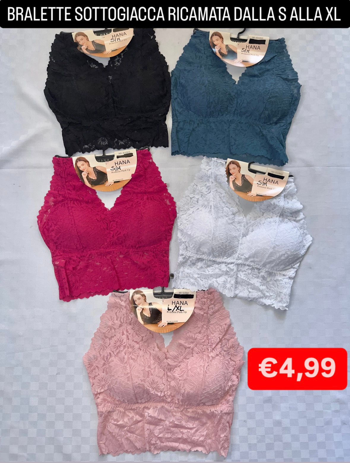 BRALETTE SOTTOGIACCA RICAMATA