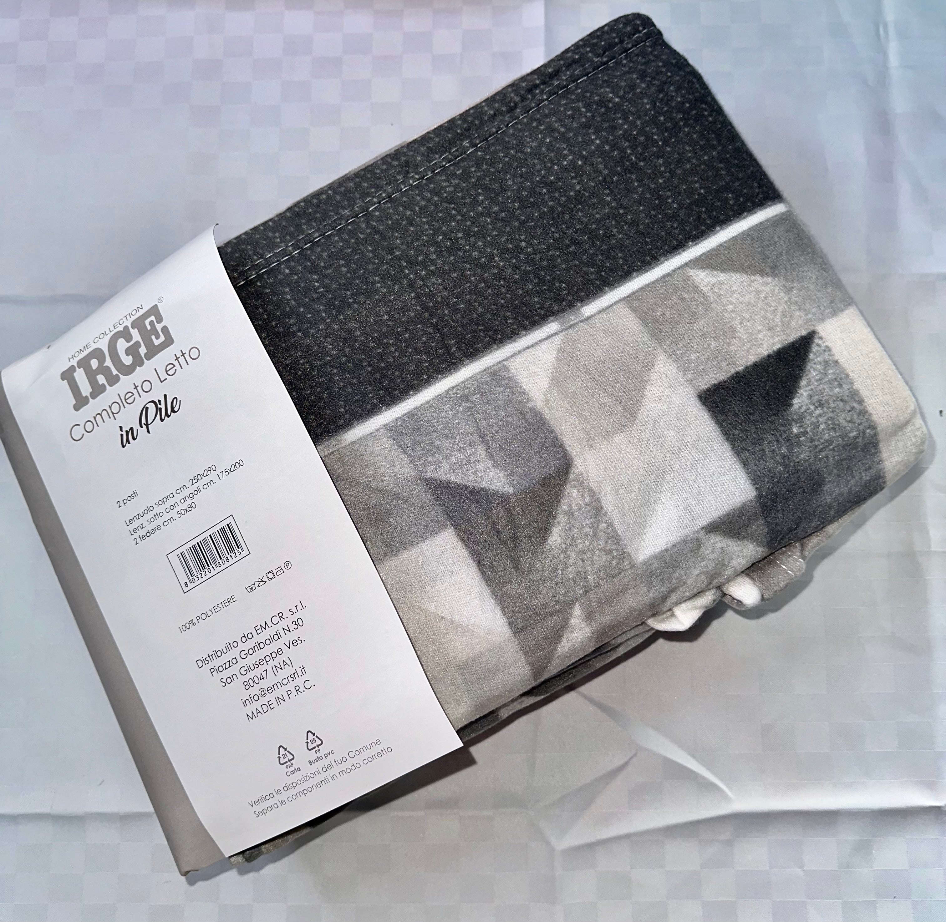 COMPLETO LENZUOLA MATRIMONIALE IN MORBIDO PILE INVERNALE Lenzuolo sopra,Lenzuolo sotto con angoli e due federe