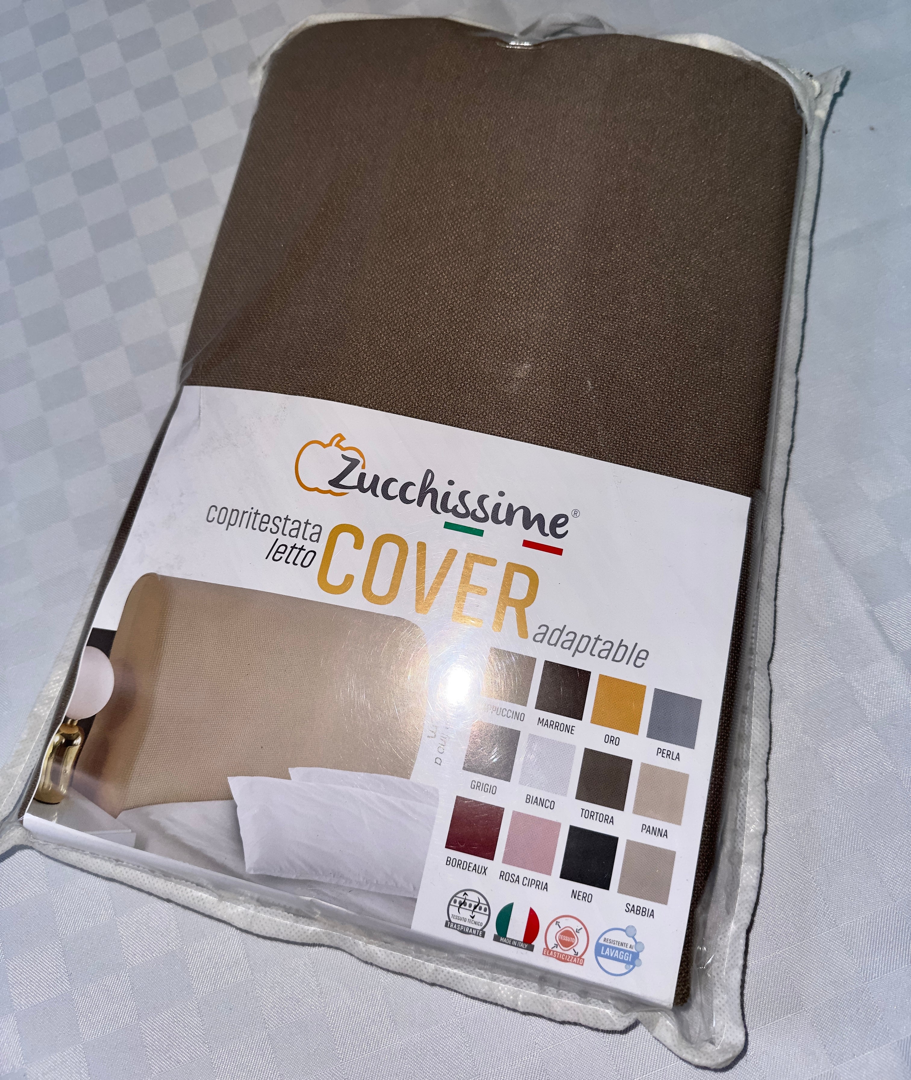 COPRITESTATA PER LETTO IN COTONE ESTENDIBILE FINO A 200cm