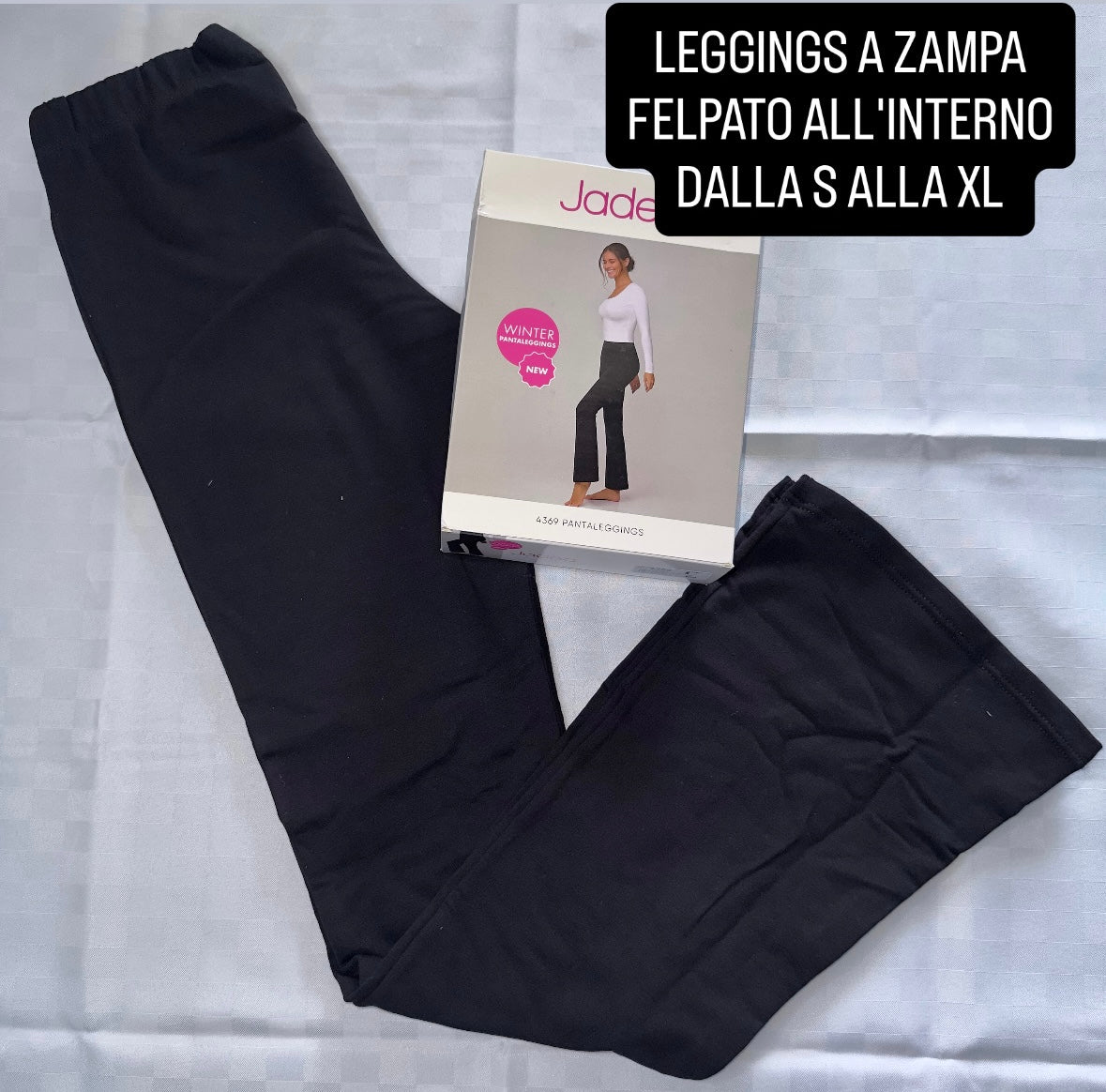 LEGGINGS A ZAMPA FELPATO ALL'INTERNO JADEA