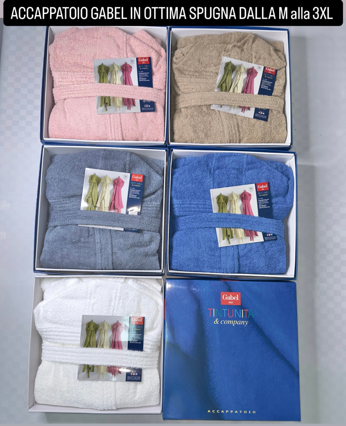 ACCAPPATOIO GABEL IN SPUGNA UOMO E DONNA