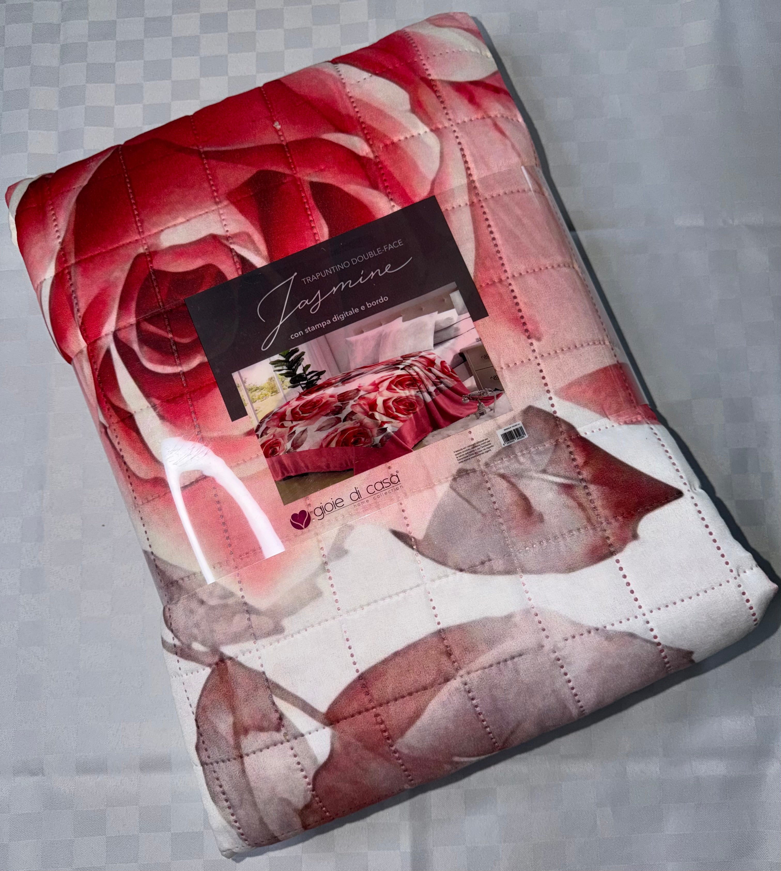 COPRILETTO ESTIVO PER LETTO SINGOLO misura 170x250cm DOUBLE-FACE (Fantasia e tinta unita)