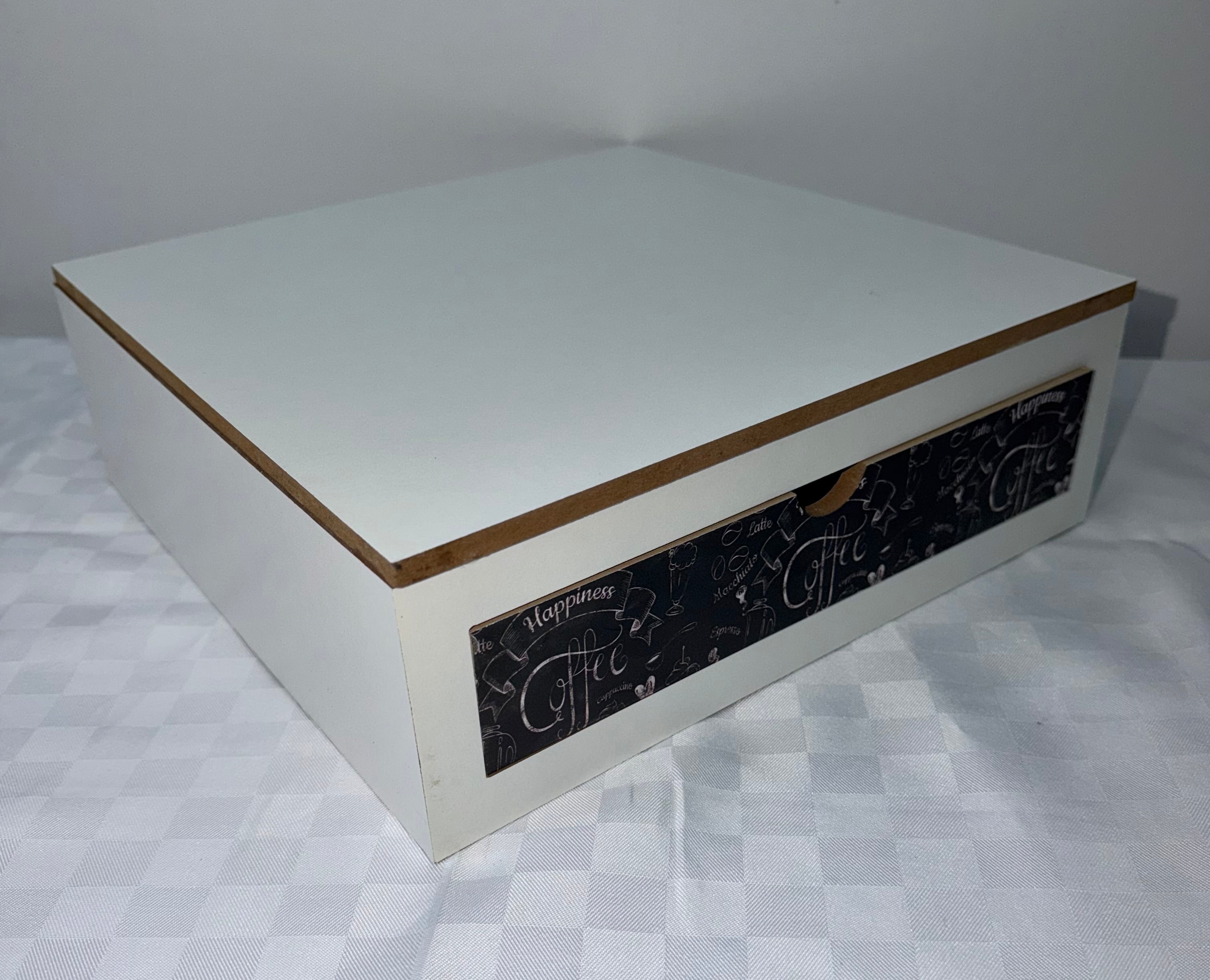 CASSETTO PORTACIALDE IN LEGNO CON VARI SCOMPARTI