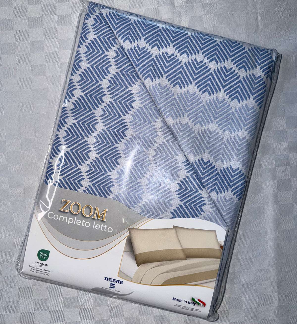 COMPLETO LENZUOLA SINGOLO IN 100% COTONE contiene Lenzuolo sopra,Lenzuolo sotto con angoli e Federa