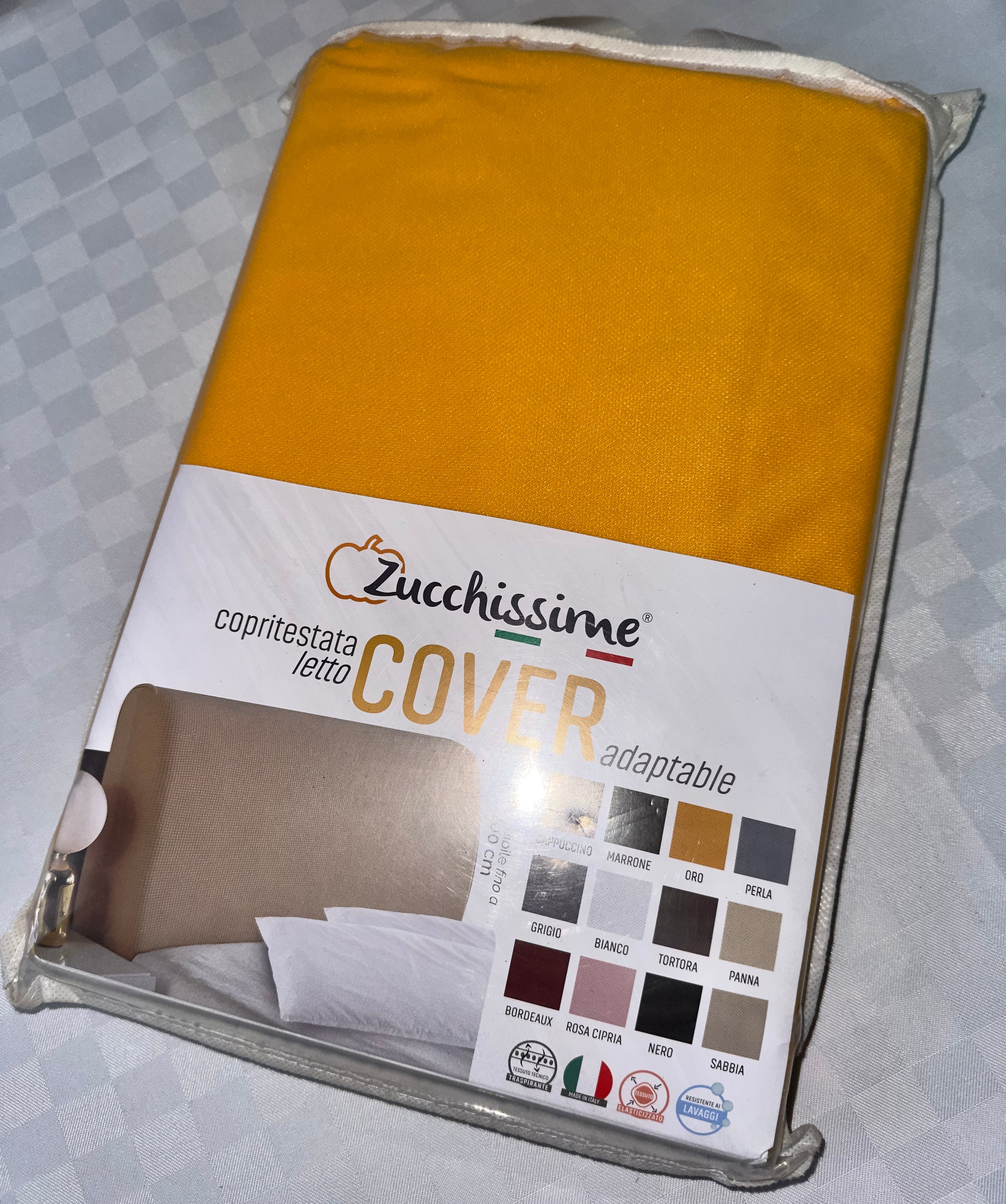 COPRITESTATA PER LETTO IN COTONE ESTENDIBILE FINO A 200cm