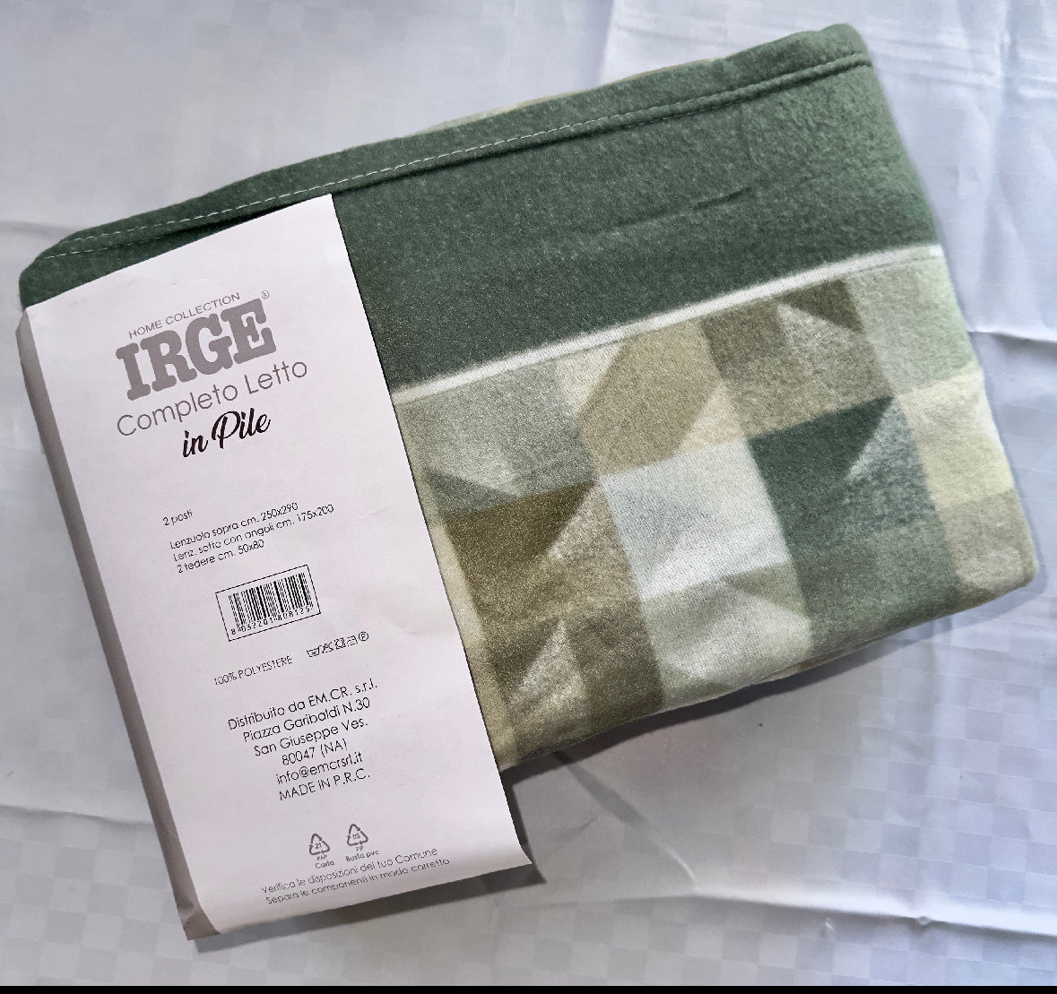 COMPLETO LENZUOLA PER LETTO SINGOLO IN MORBIDO PILE INVERNALE Lenzuolo sopra,Lenzuolo sotto con angoli e Federa