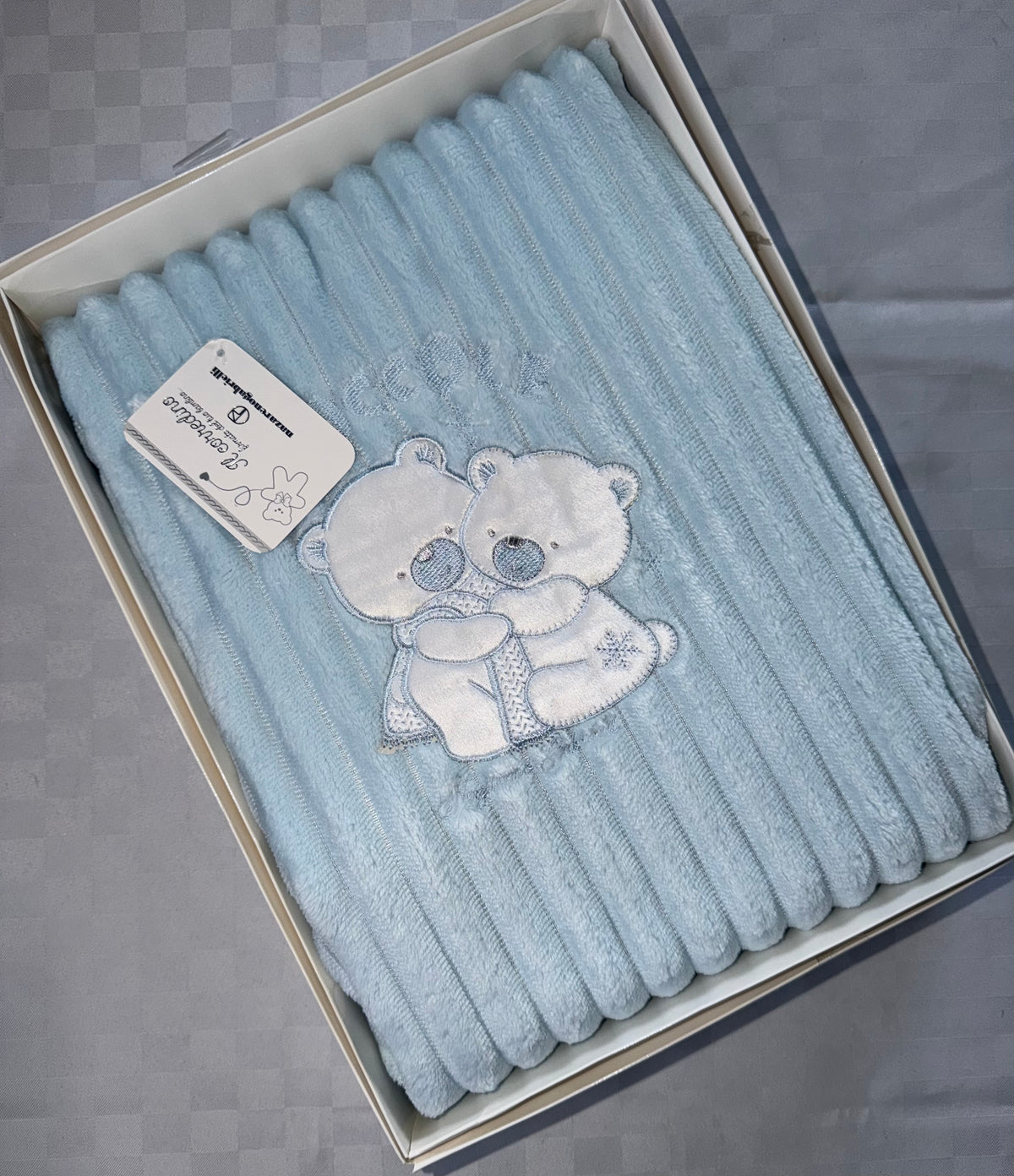COPERTINA PER CARROZZINA INVERNALE IN MORBIDO PILE 75x95cm NEONATO