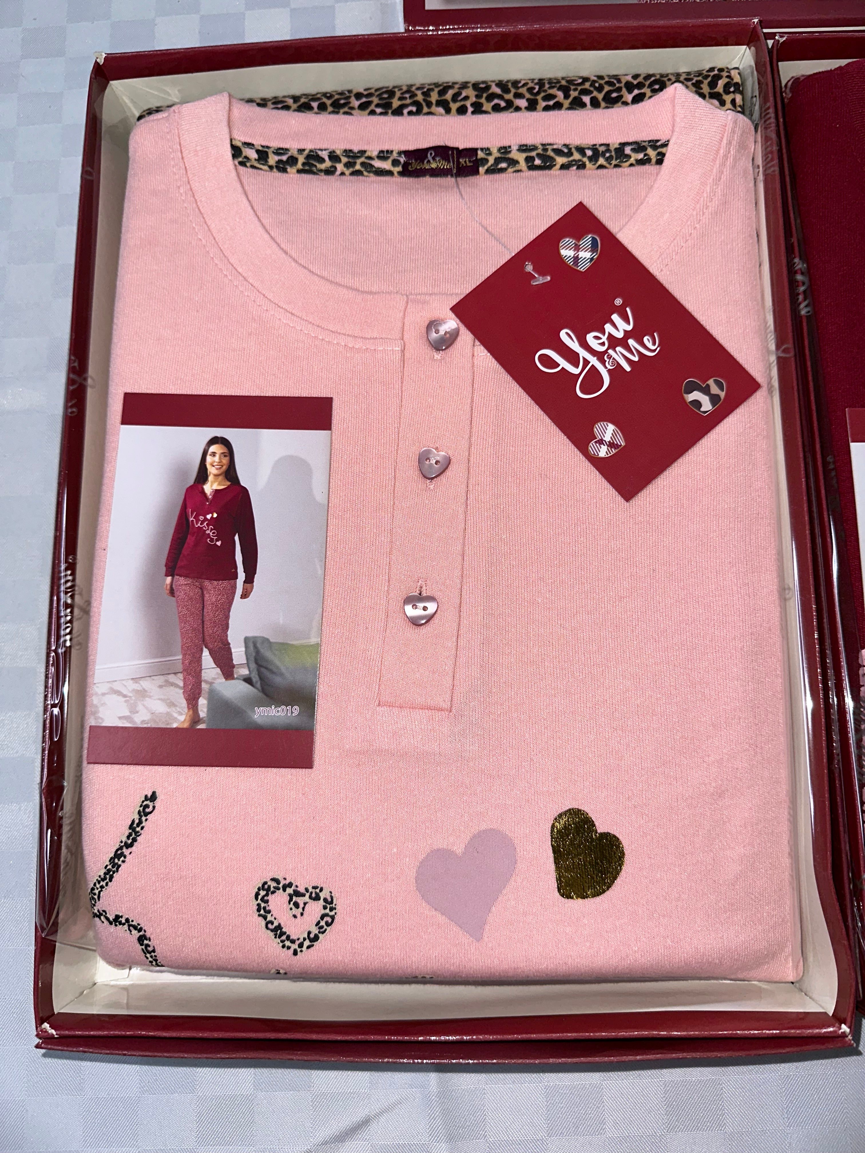 PIGIAMA DONNA CALIBRATO IN COTONE CALDO dalla 2XL alla 4XL