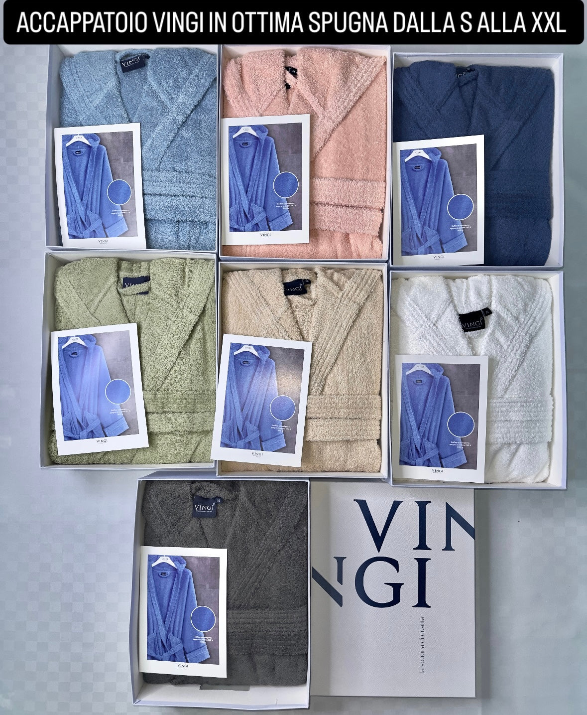 ACCAPPATOIO VINGI IN SPUGNA UOMO E DONNA