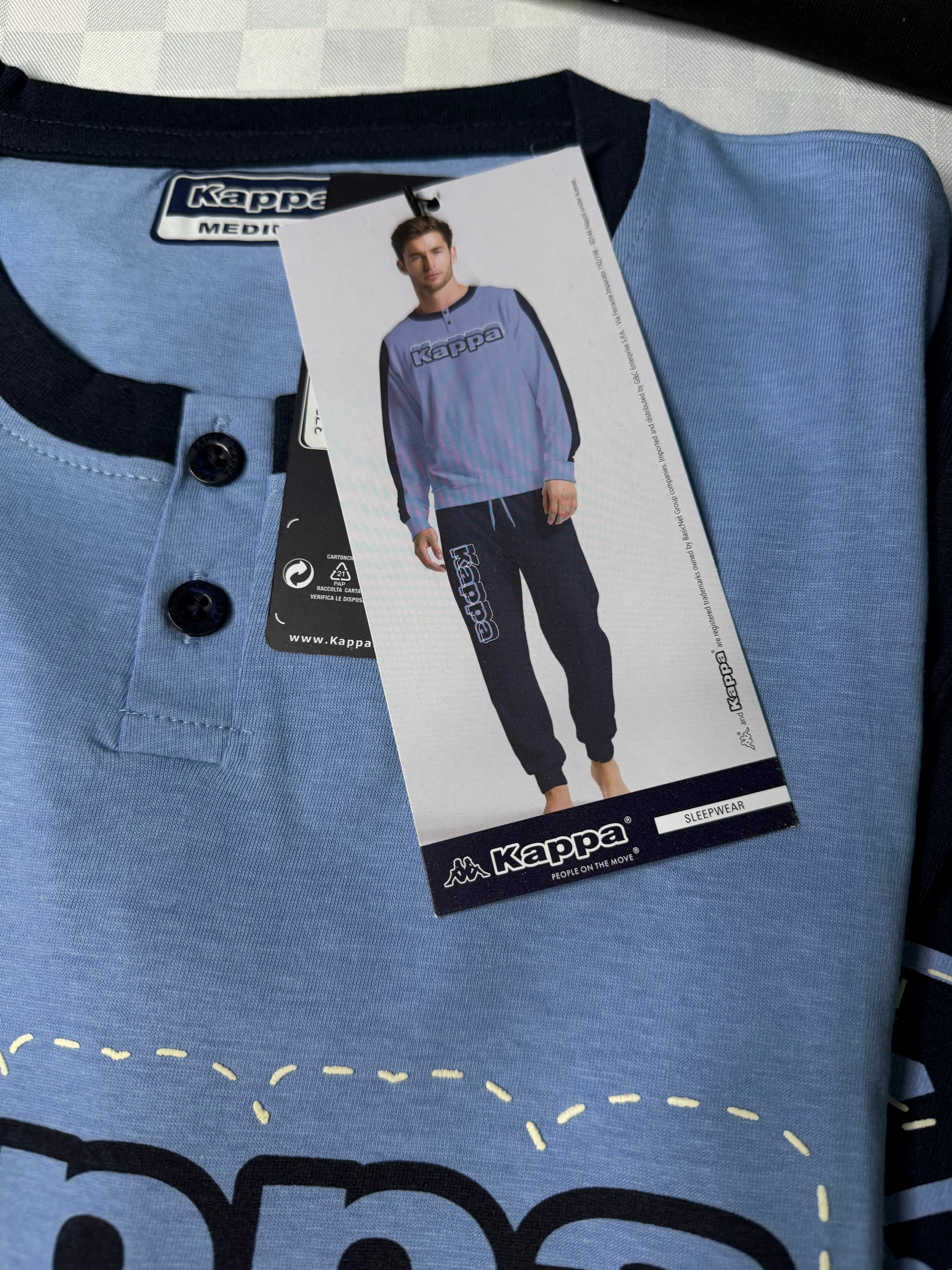 PIGIAMA UOMO IN COTONE Manica lunga e Pantalone lungo