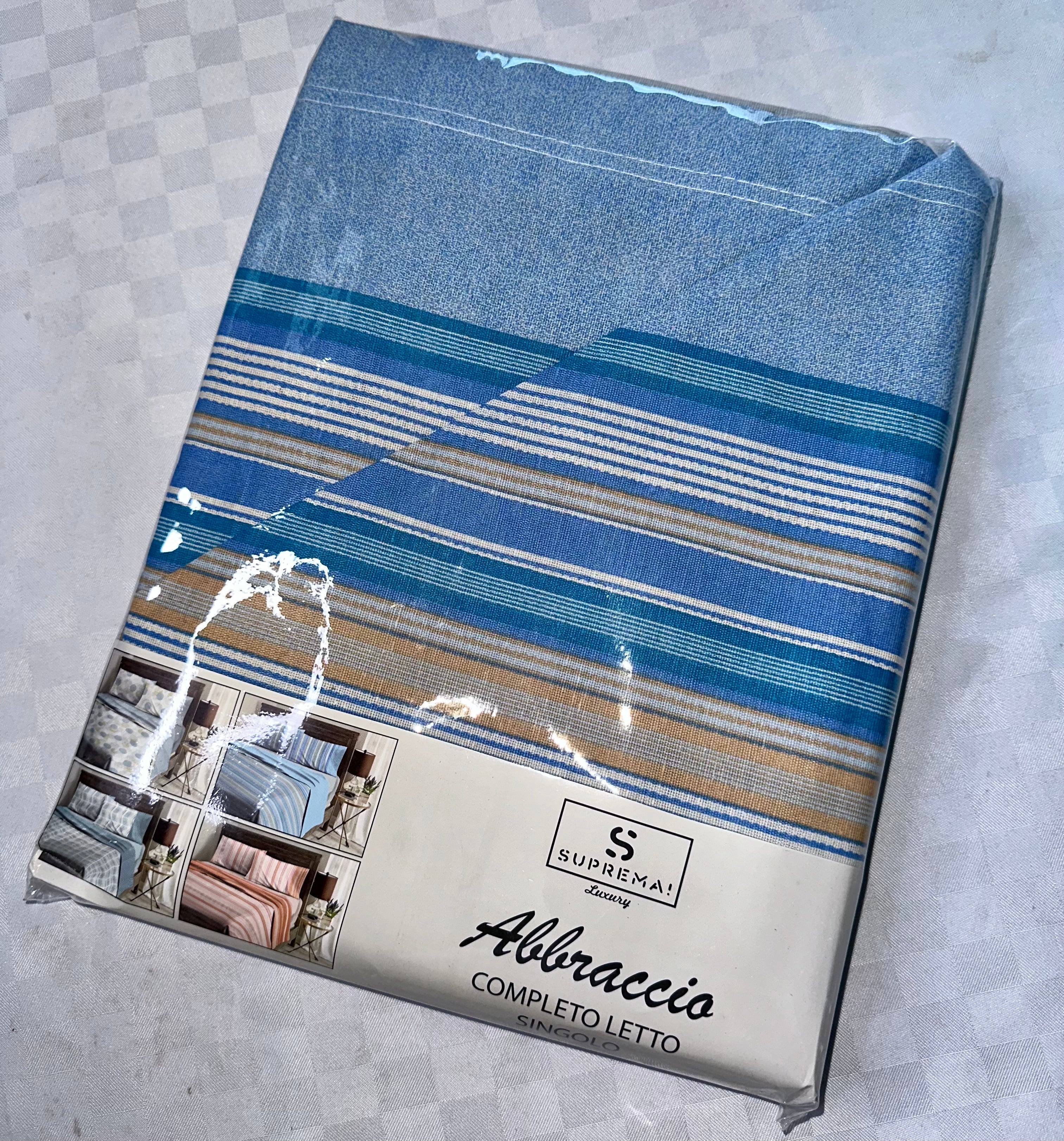 COMPLETO LENZUOLA PER LETTO SINGOLO Polycotton Lenzuolo sopra,Lenzuolo sotto con angoli e Federa