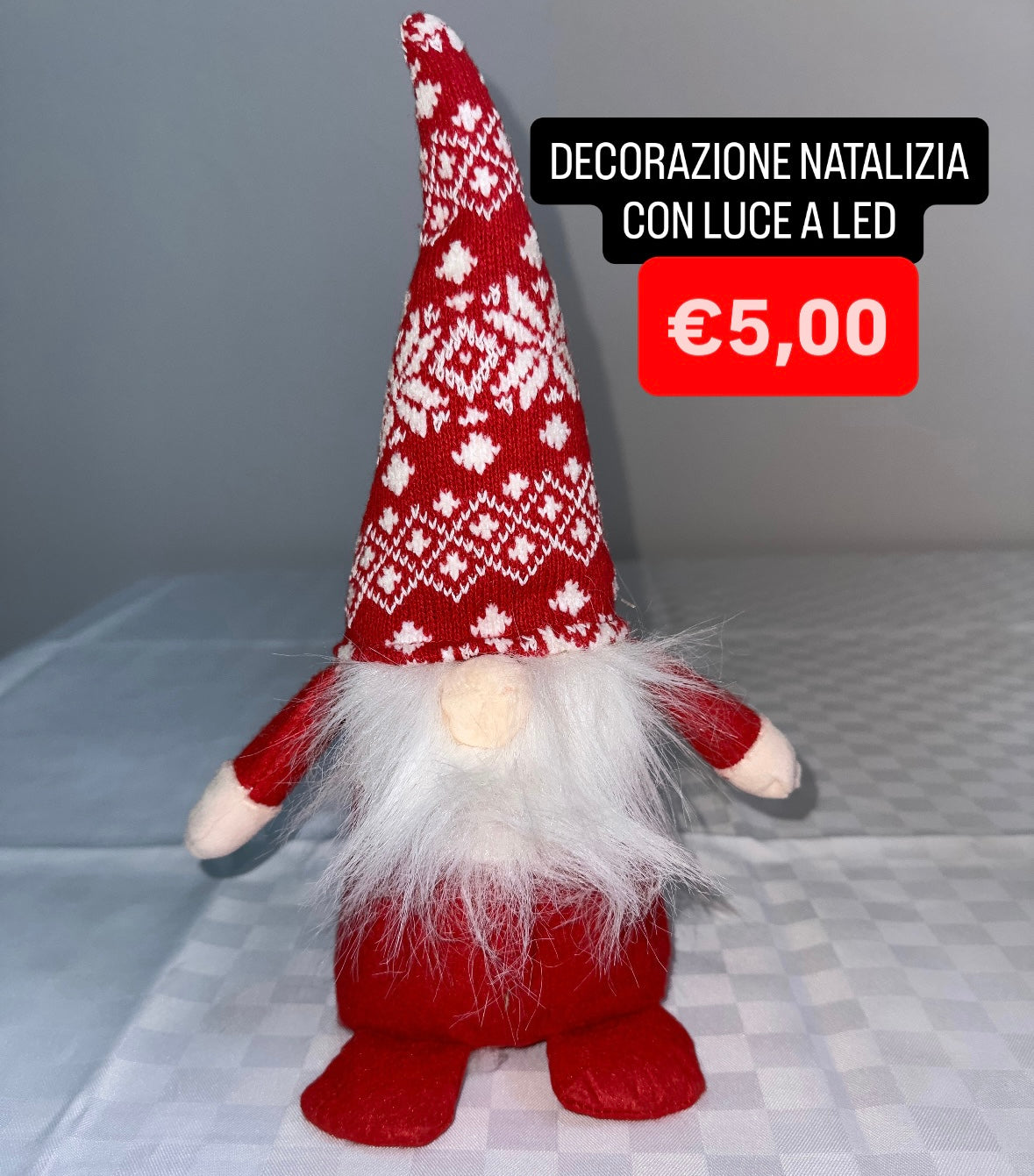 DECORAZIONE NATALIZIA CON LUCE A LED