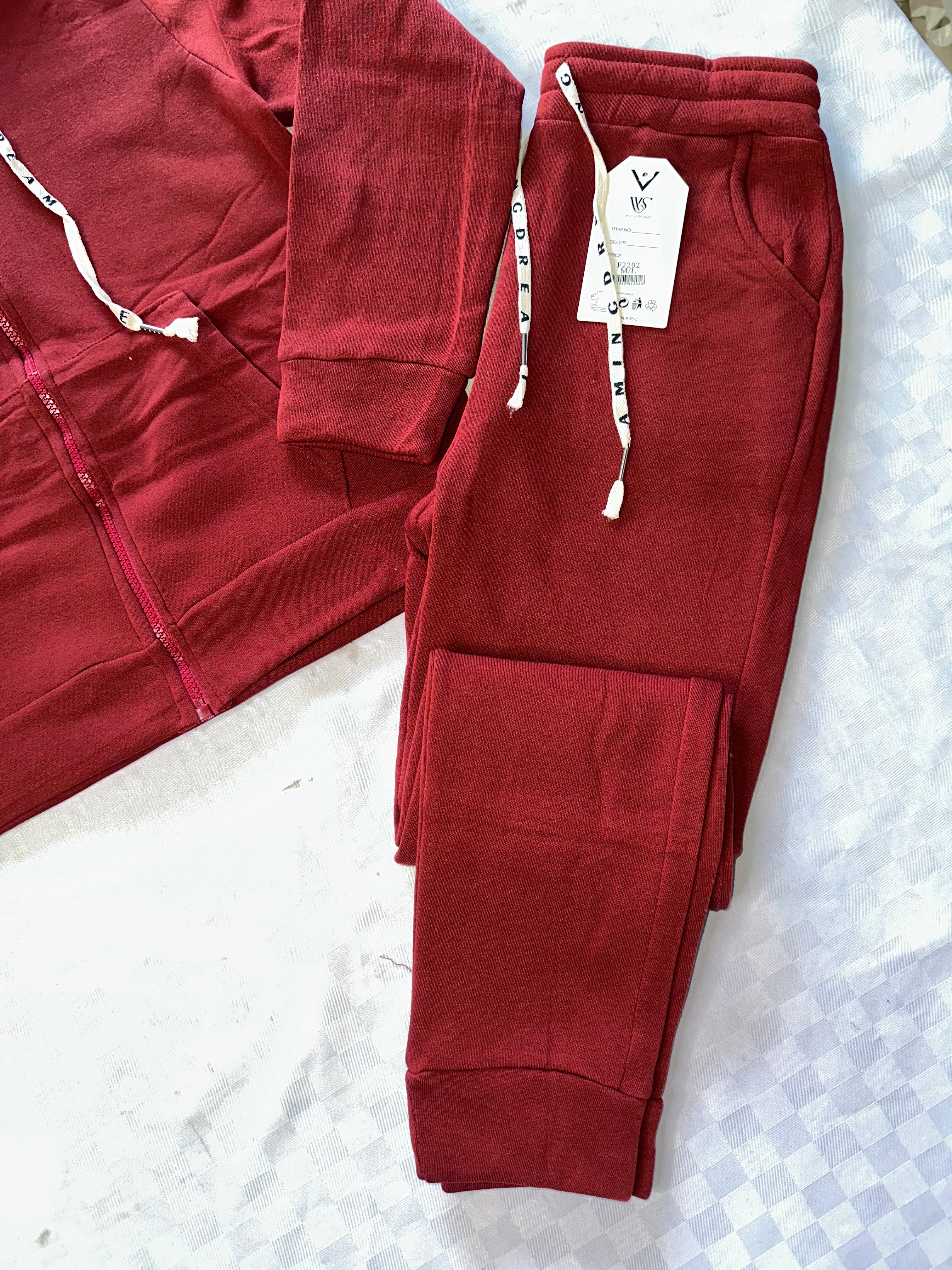 TUTA DONNA FELPATA ALL'INTERNO