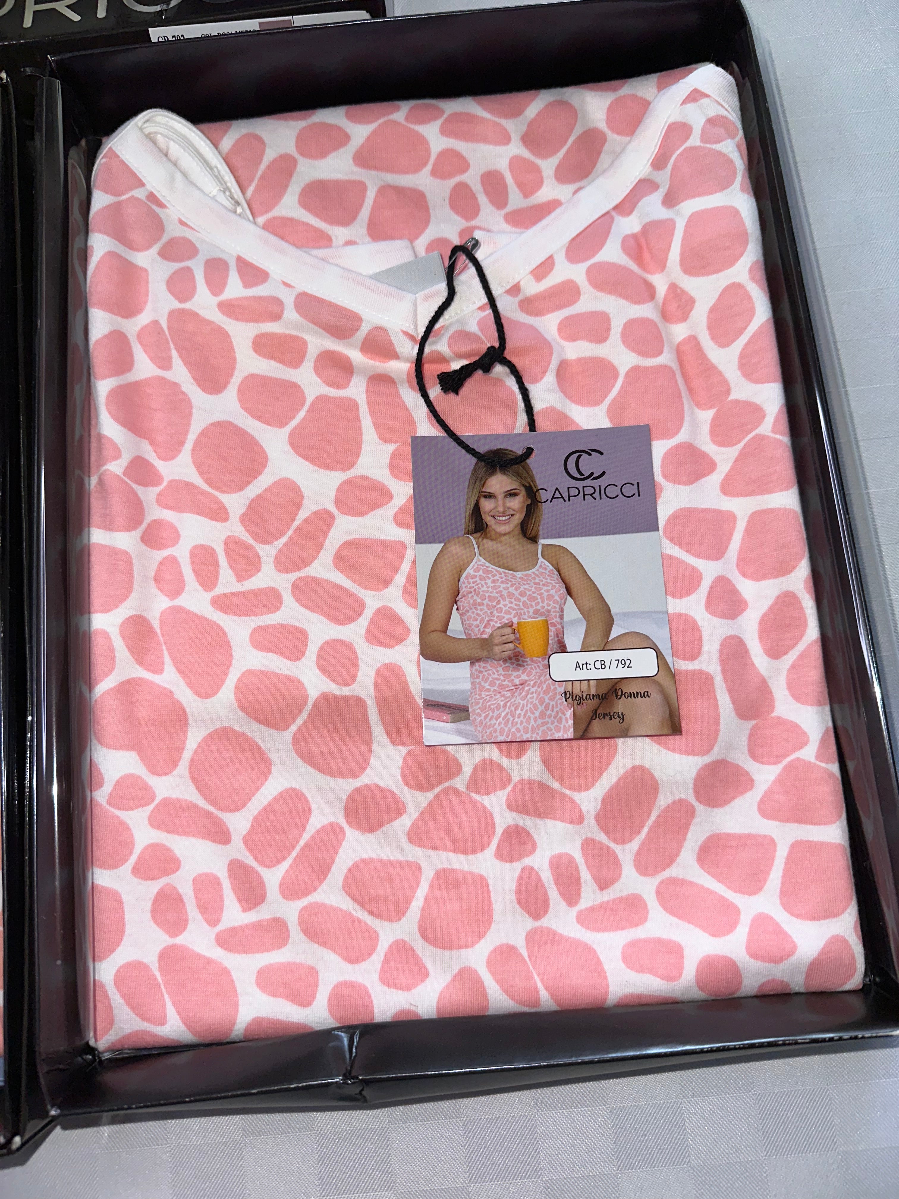 CAMICIA DA NOTTE BRETELLINE IN COTONE
