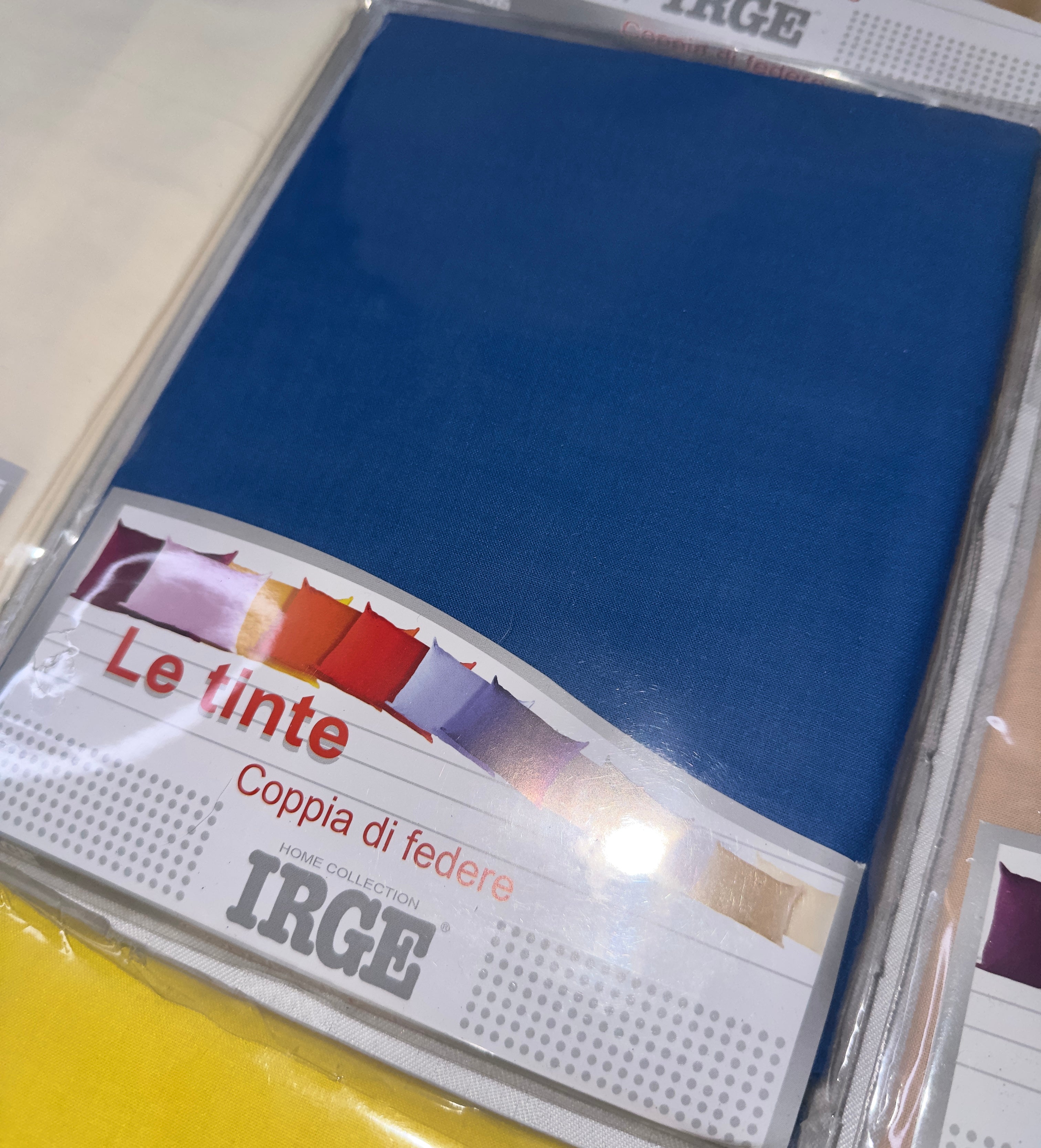 COPPIA DI FEDERE PER GUANCIALE IRGE IN 100% COTONE CONF.DA 2 PEZZI