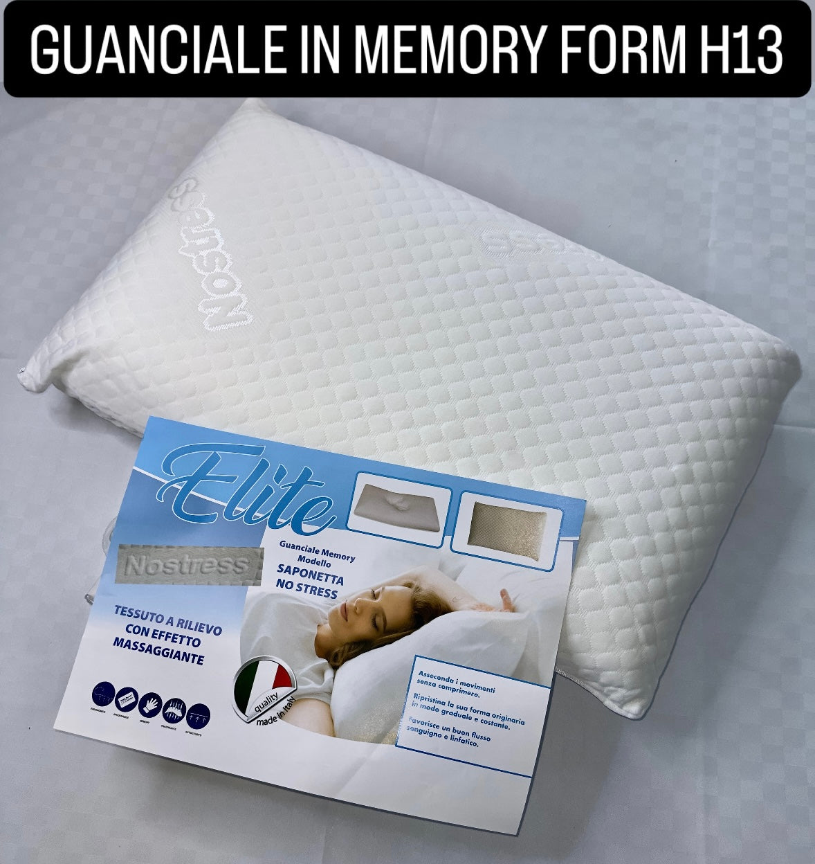 GUANCIALE CUSCINO IN MEMORY FORM H13