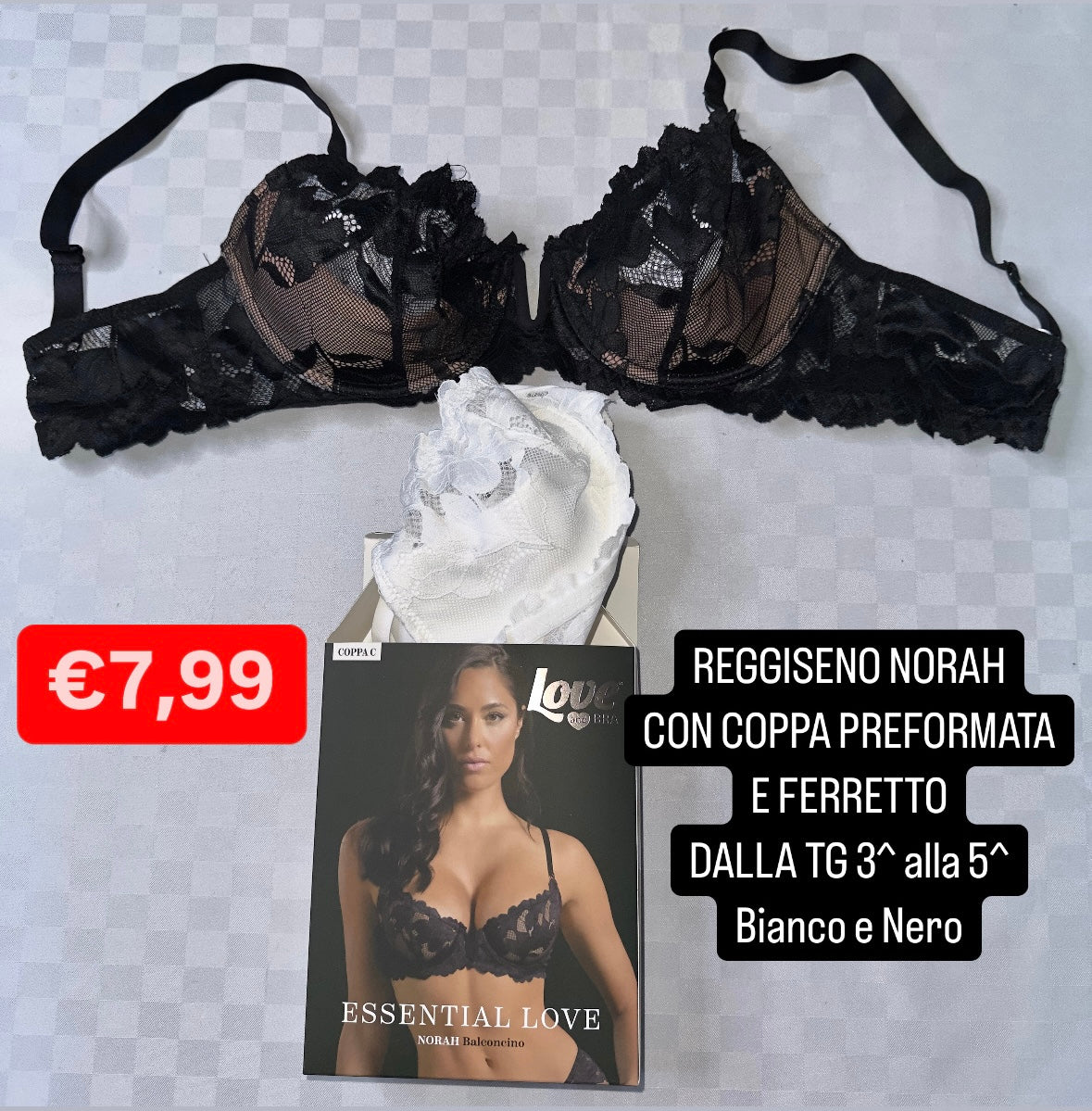 REGGISENO NORAH CON COPPA PREFORMATA E FERRETTO