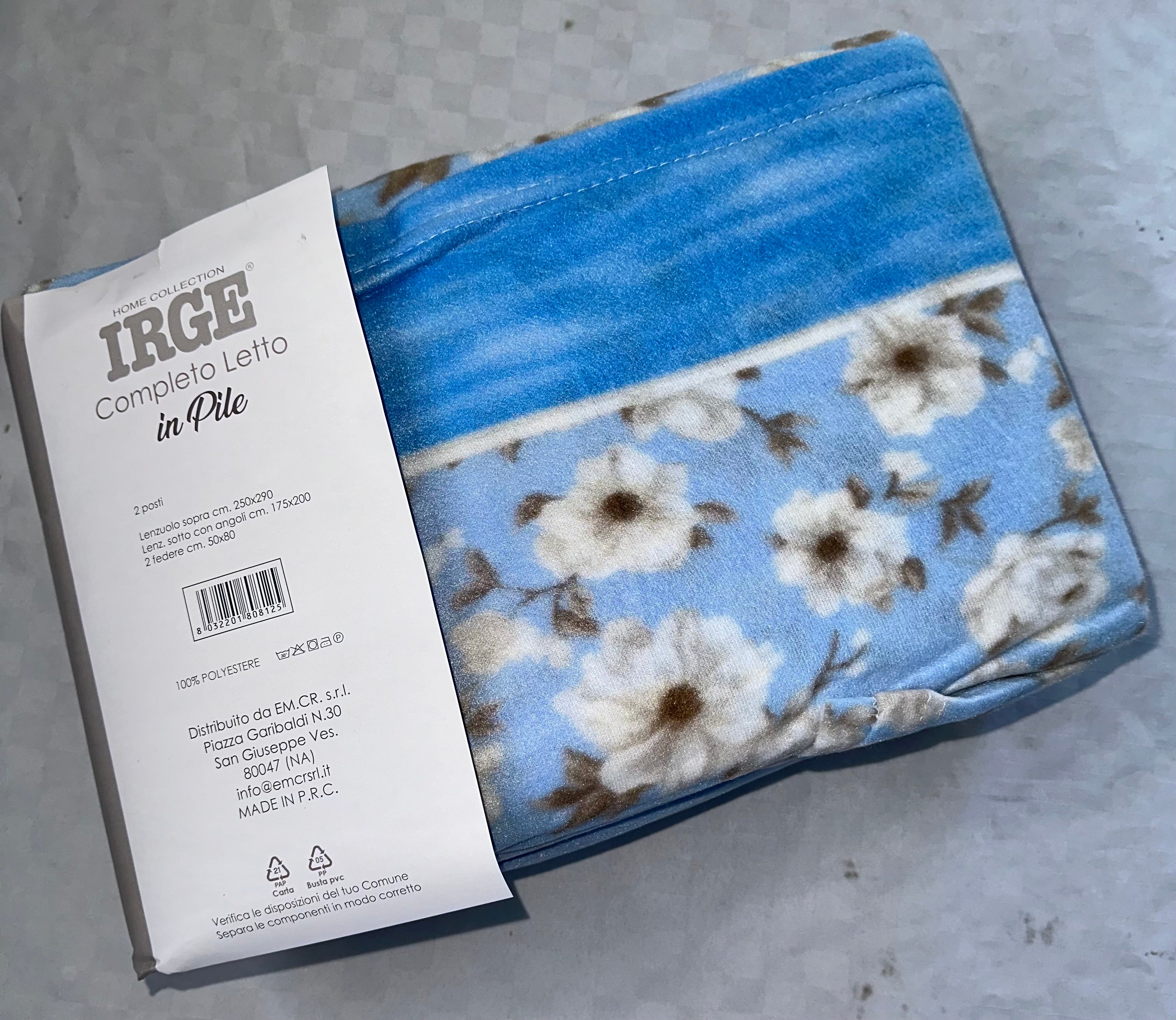 COMPLETO LENZUOLA PER LETTO SINGOLO IN MORBIDO PILE INVERNALE Lenzuolo sopra,Lenzuolo sotto con angoli e Federa