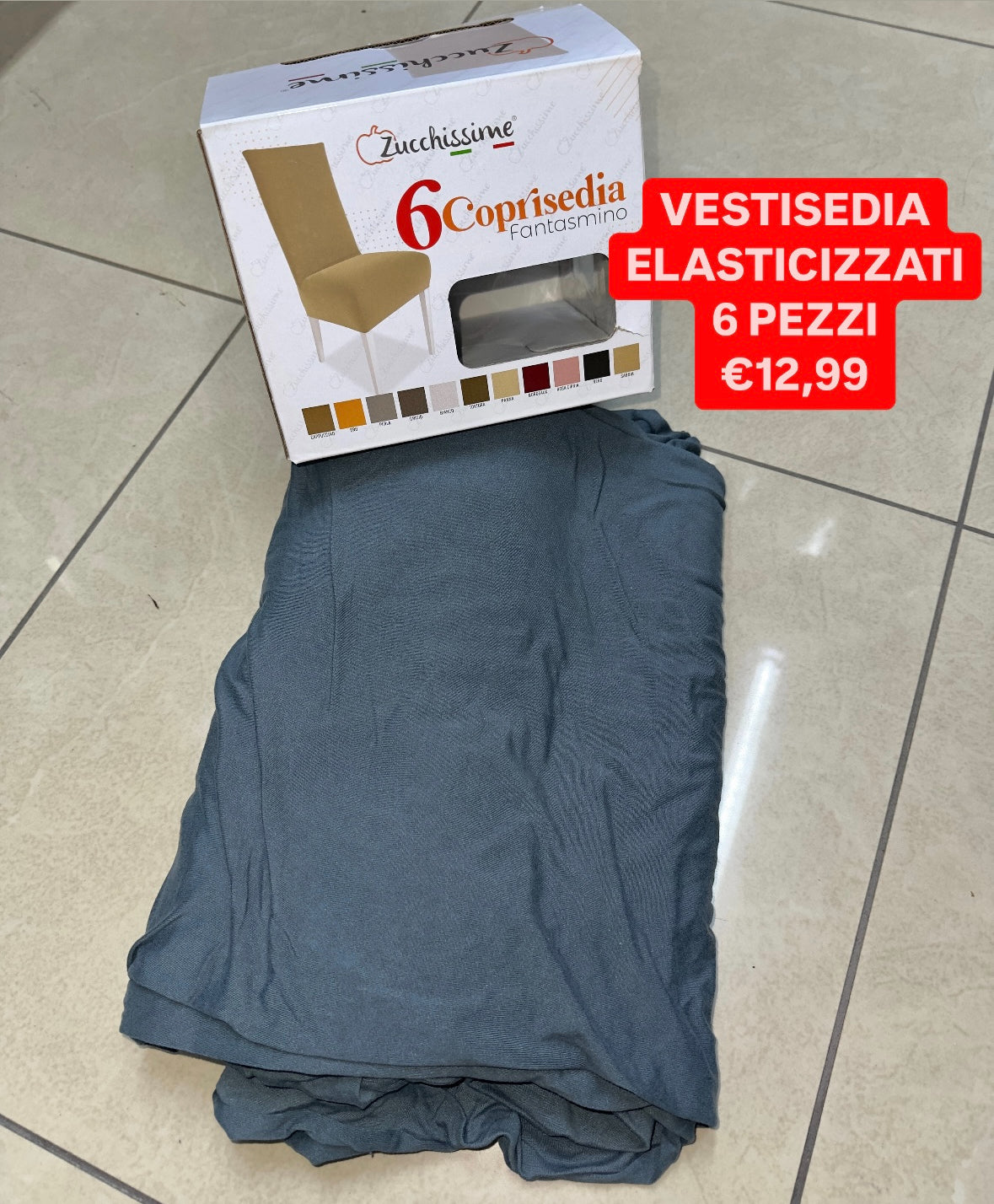 VESTISEDIA SET DA 6 PEZZI ELASTICIZZATI.
