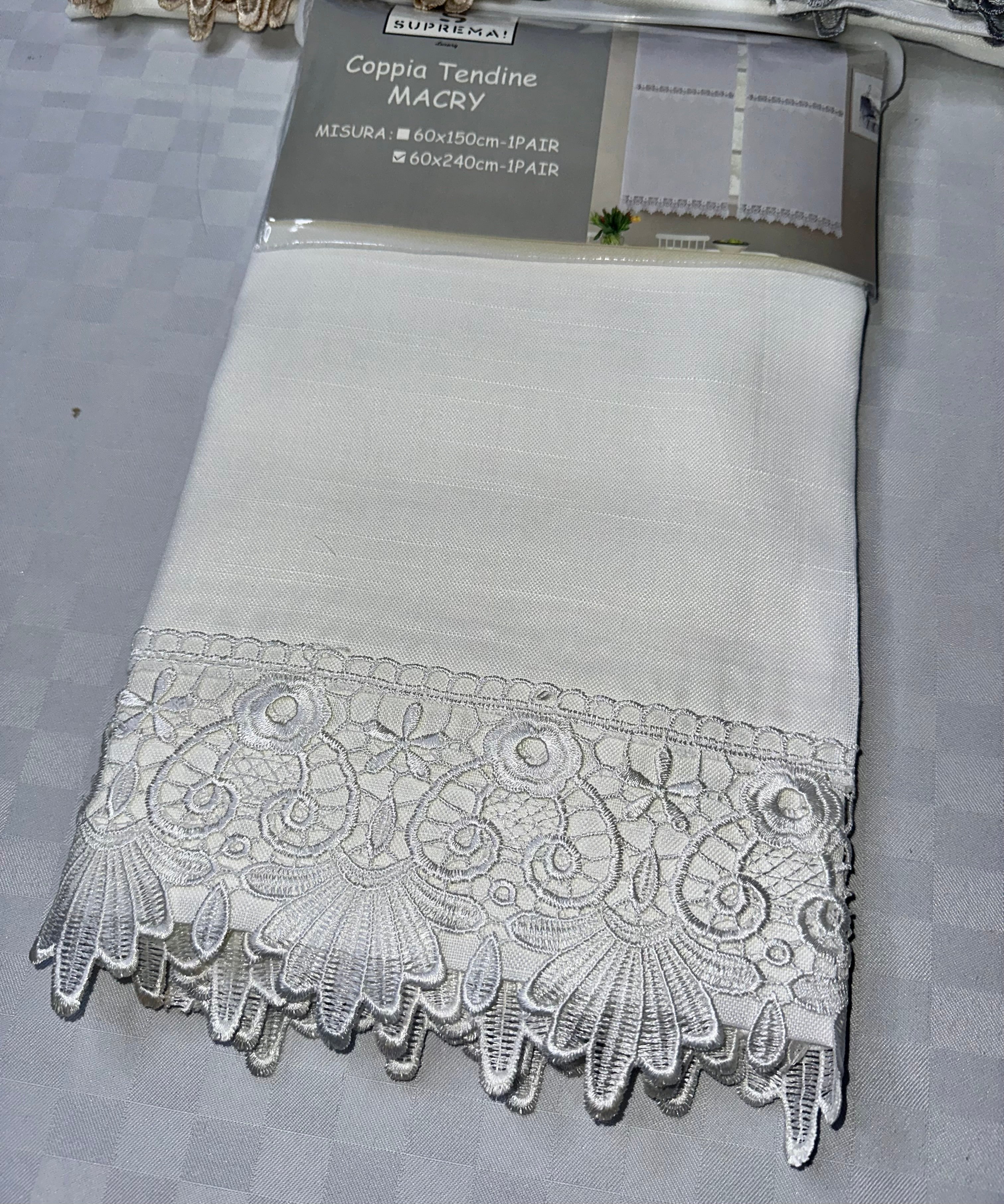 COPPIA DI TENDINE A SPORTELLINO TESSUTO VELATO CONFEZIONE DA 2 TELI 60x150 ogni telo oppure 60x240cm ogni telo