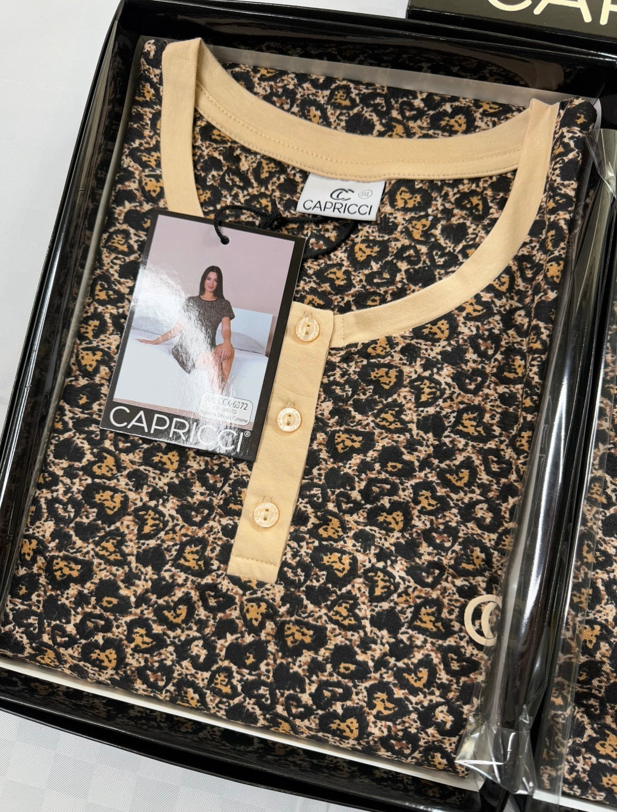 CAMICIA DA NOTTE MEZZA MANICA CALIBRATA DALLA 3XL alla 5XL in 100% cotone