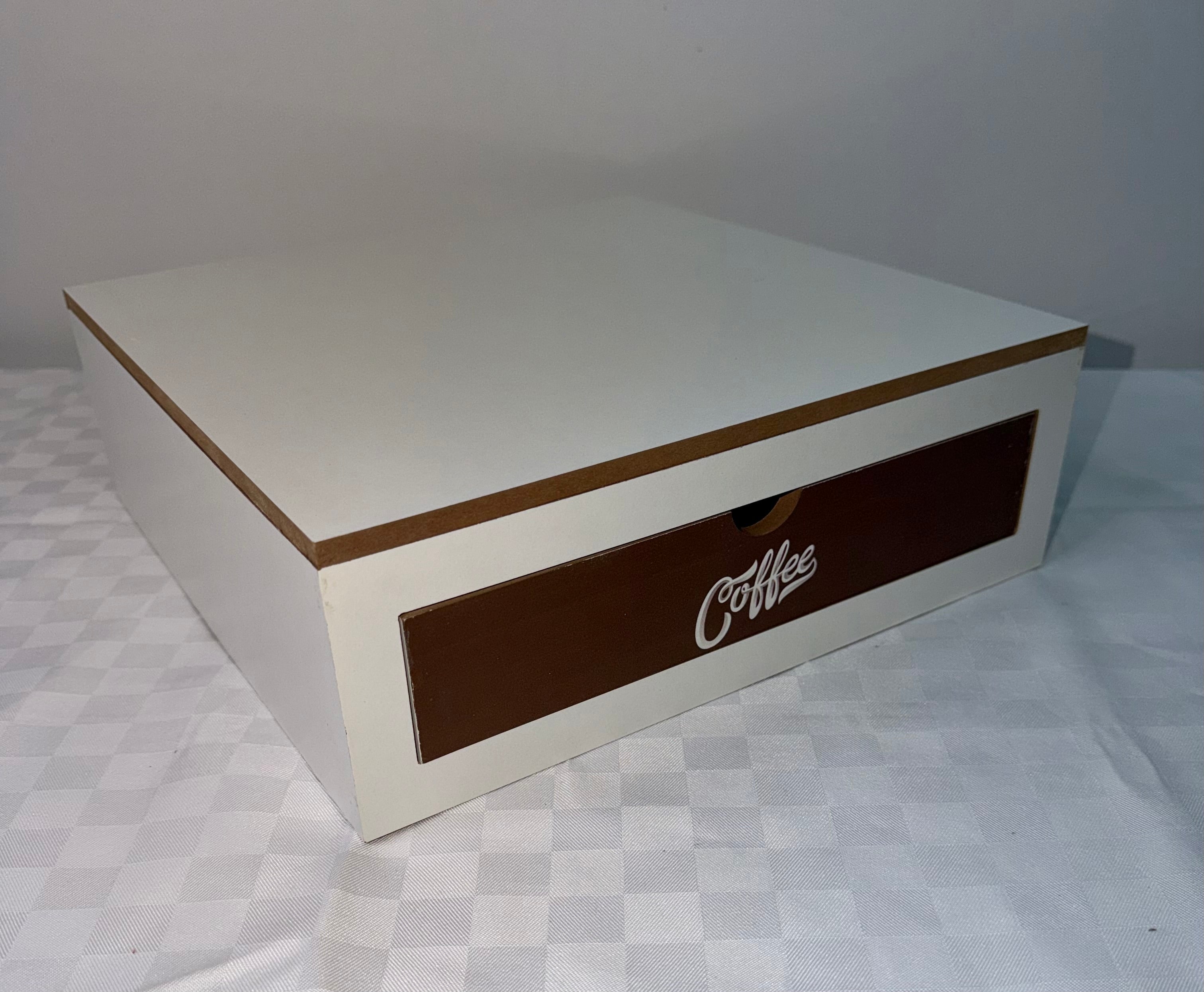 CASSETTO PORTACIALDE IN LEGNO CON VARI SCOMPARTI