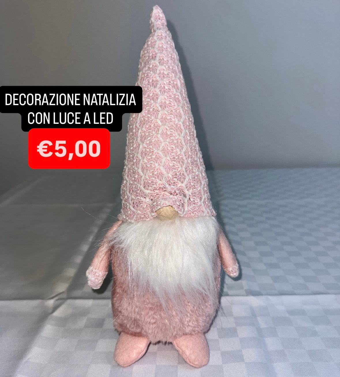 DECORAZIONE NATALIZIA CON LUCE A LED