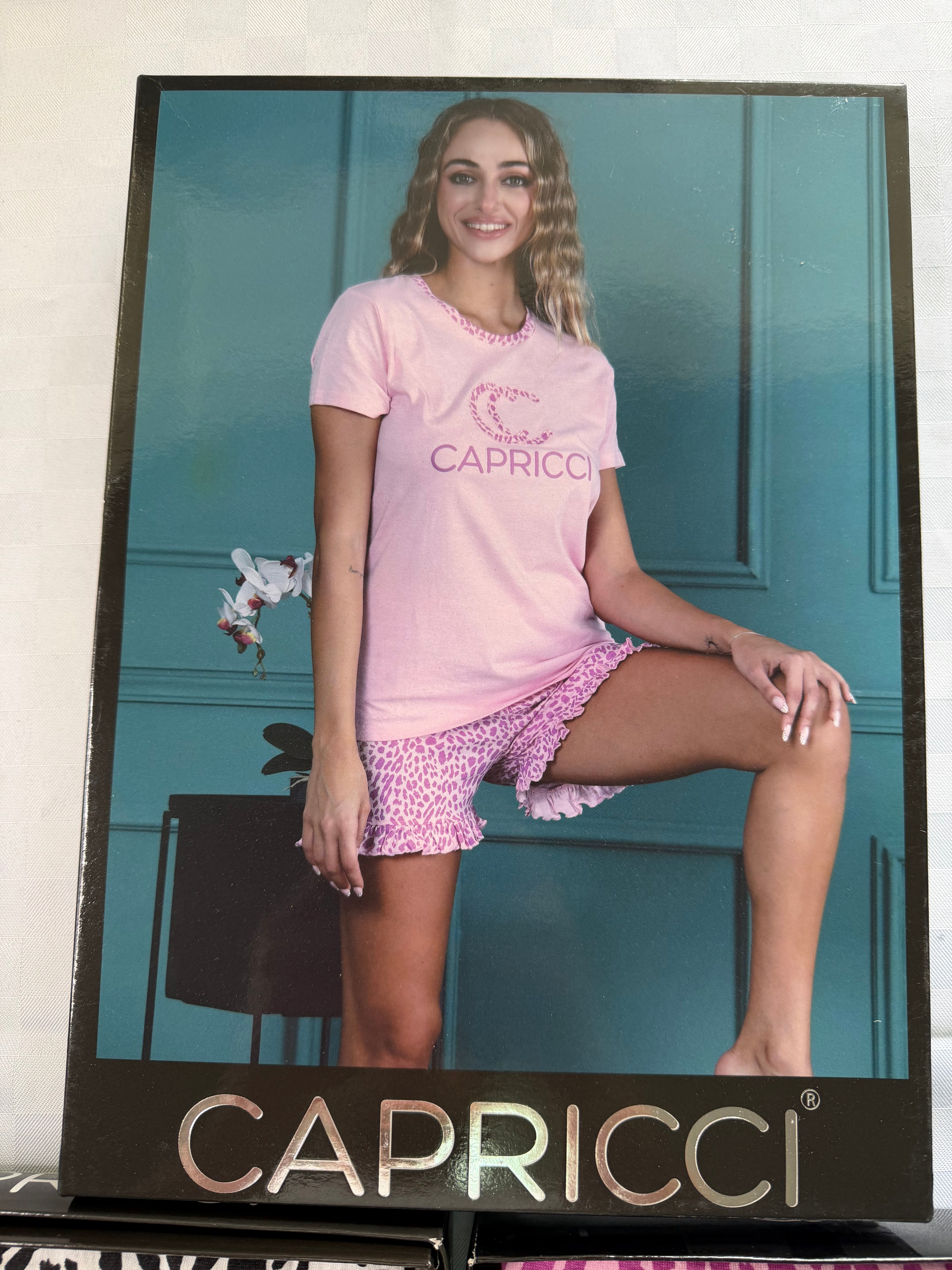 PIGIAMA DONNA Mezza manica e Pantaloncino in 100% cotone
