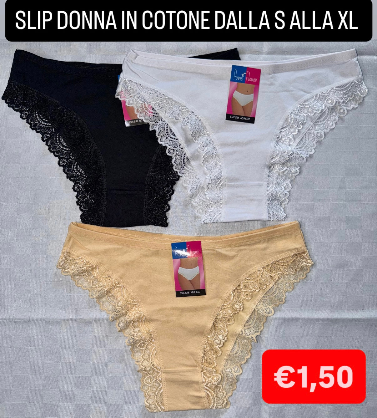 SLIP DONNA in cotone (COLORE CASUALE)