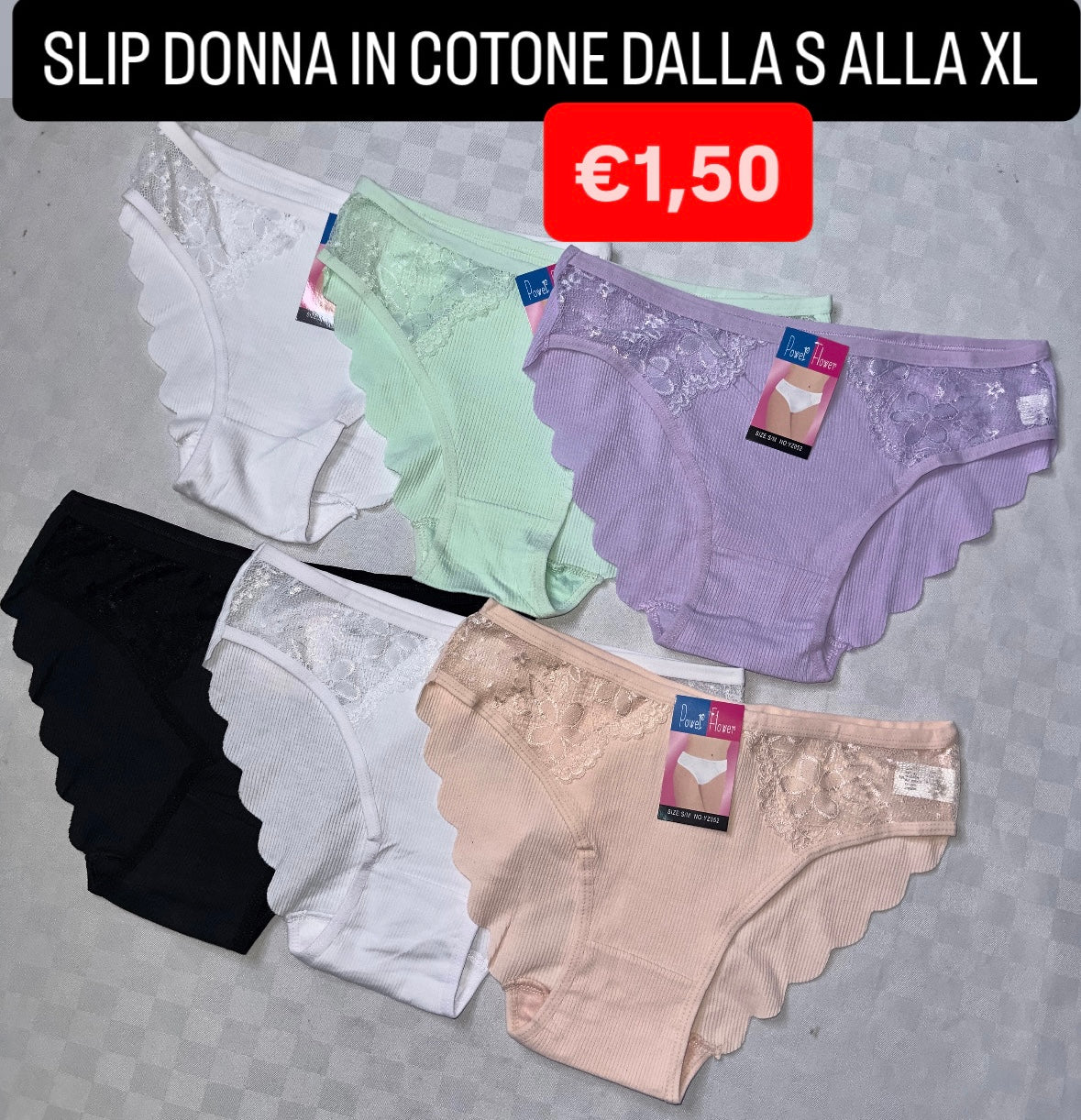 SLIP DONNA IN COTONE