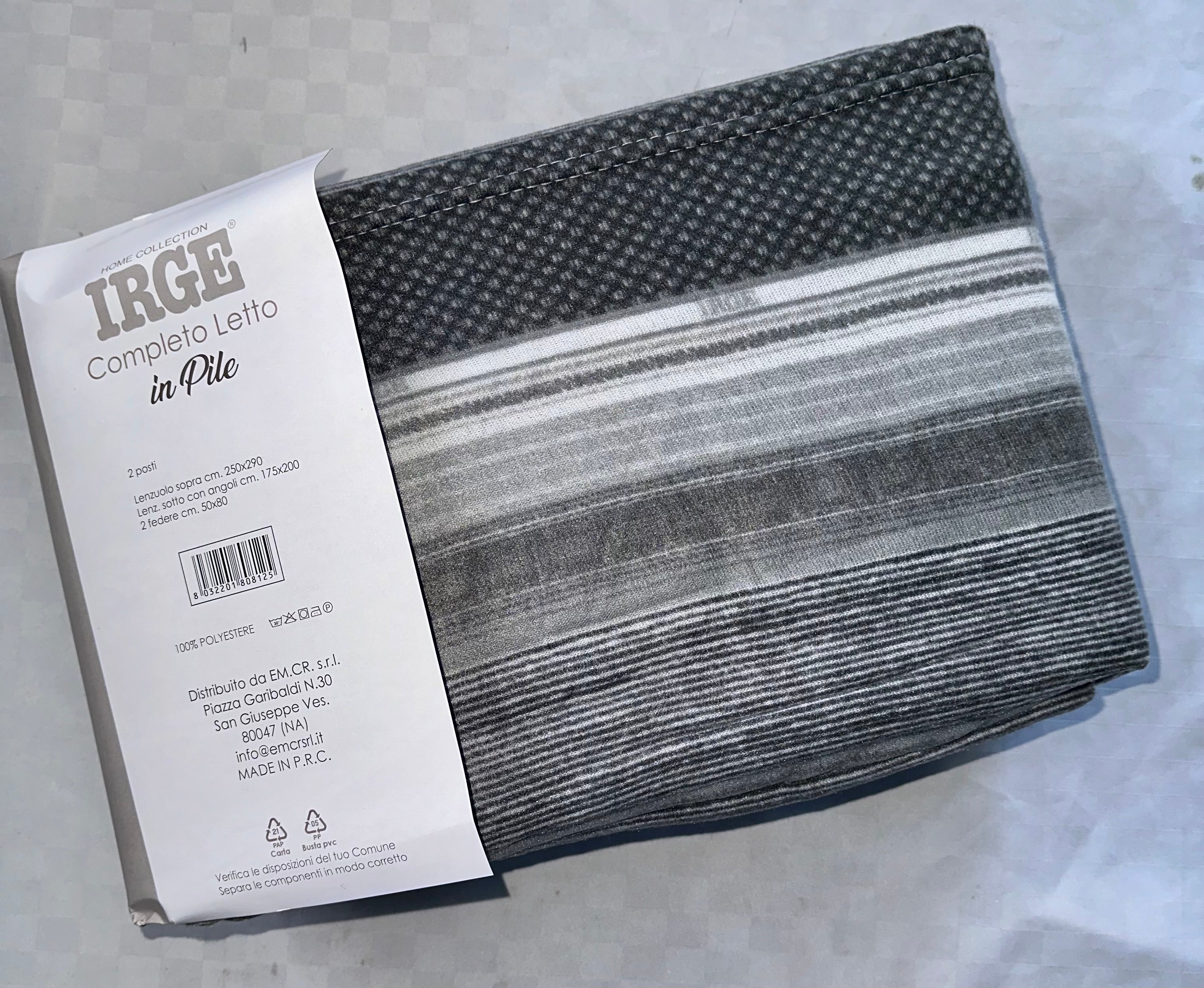 COMPLETO LENZUOLA PER LETTO SINGOLO IN MORBIDO PILE INVERNALE Lenzuolo sopra,Lenzuolo sotto con angoli e Federa